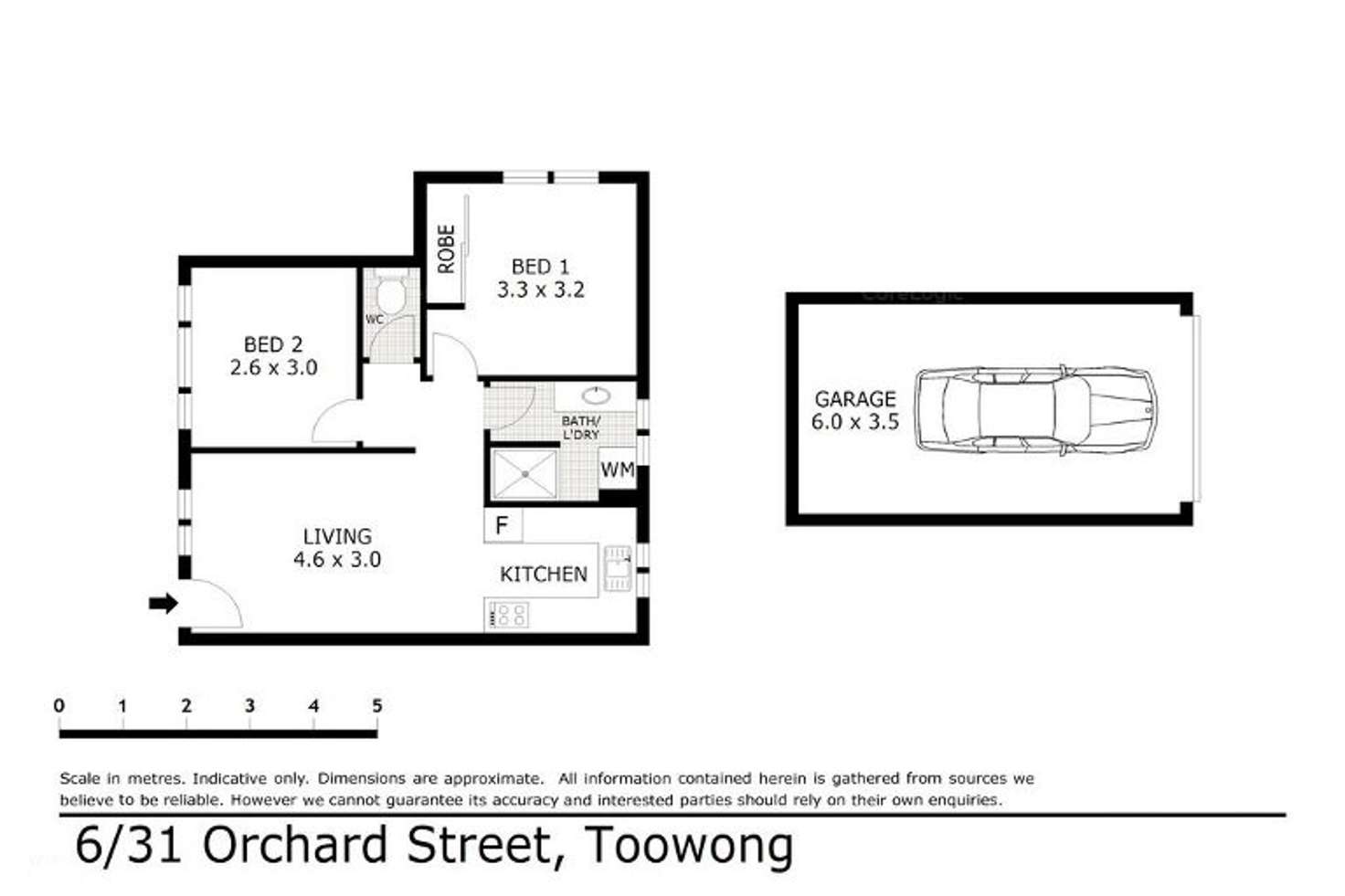 Floorplan of Homely apartment listing, 6/31 Orchard Street, Toowong QLD 4066