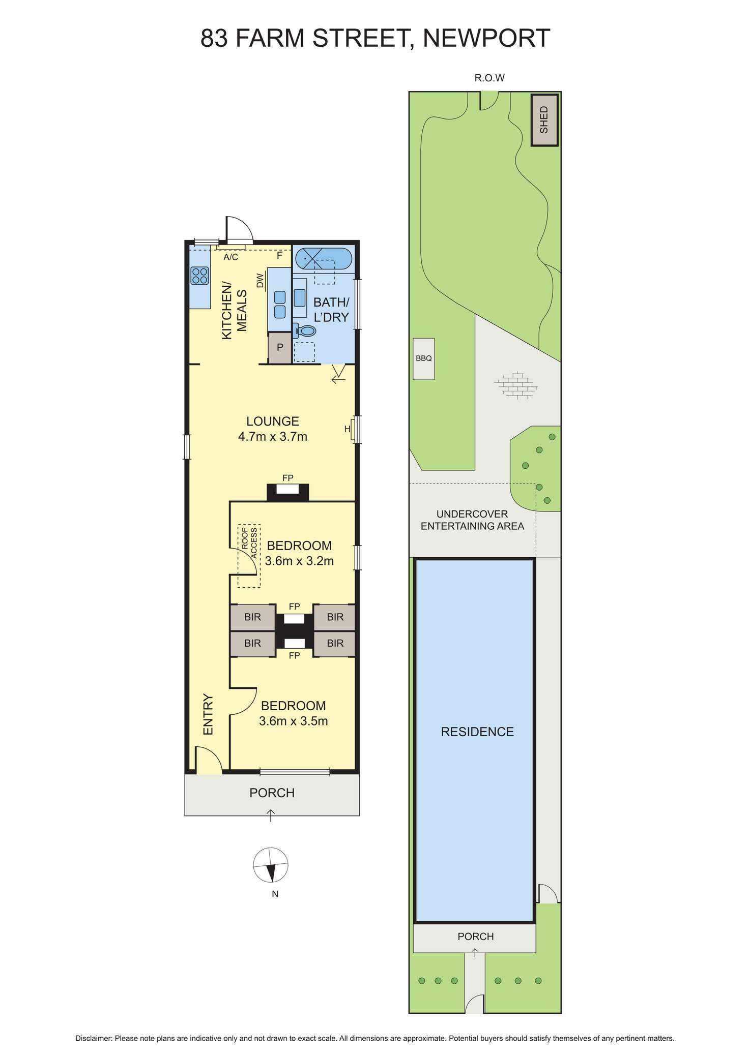 Floorplan of Homely house listing, 83 Farm Street, Newport VIC 3015