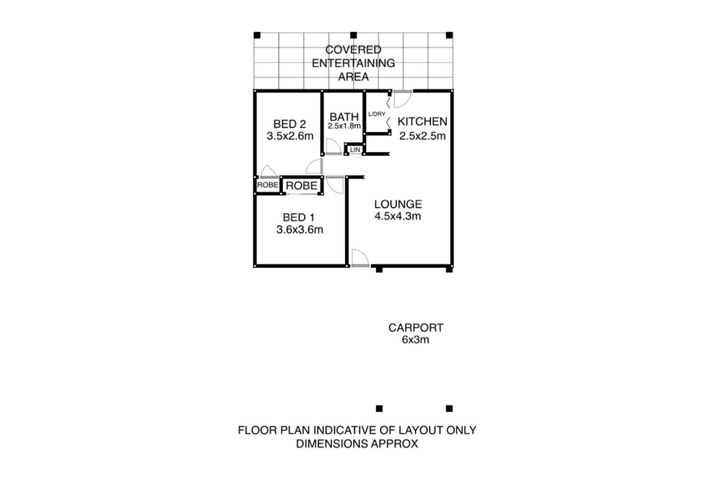 Floorplan of Homely unit listing, 1 18-22 Albert Street, Eagleby QLD 4207