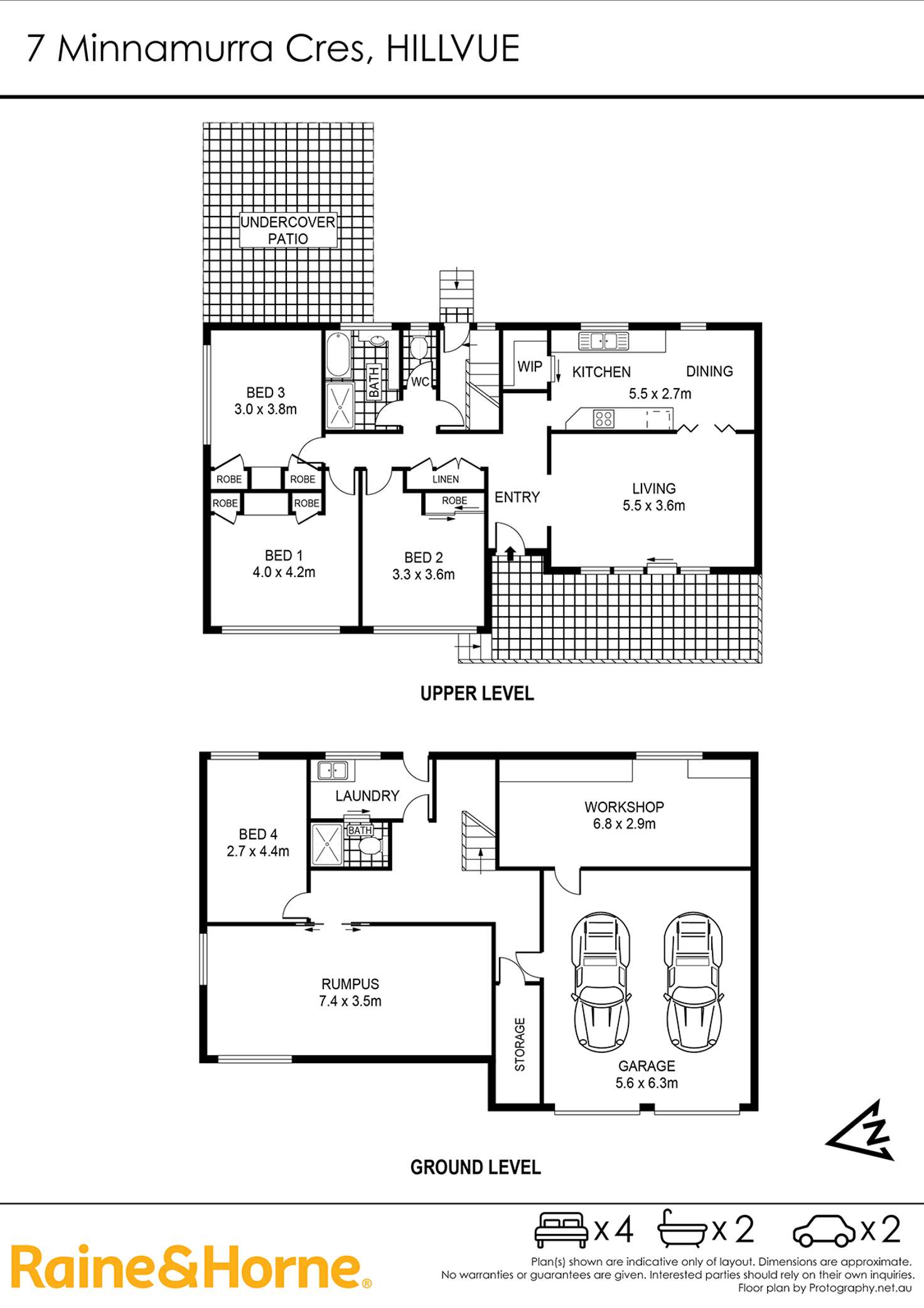 Floorplan of Homely house listing, 7 Minnamurra Crescent, Tamworth NSW 2340