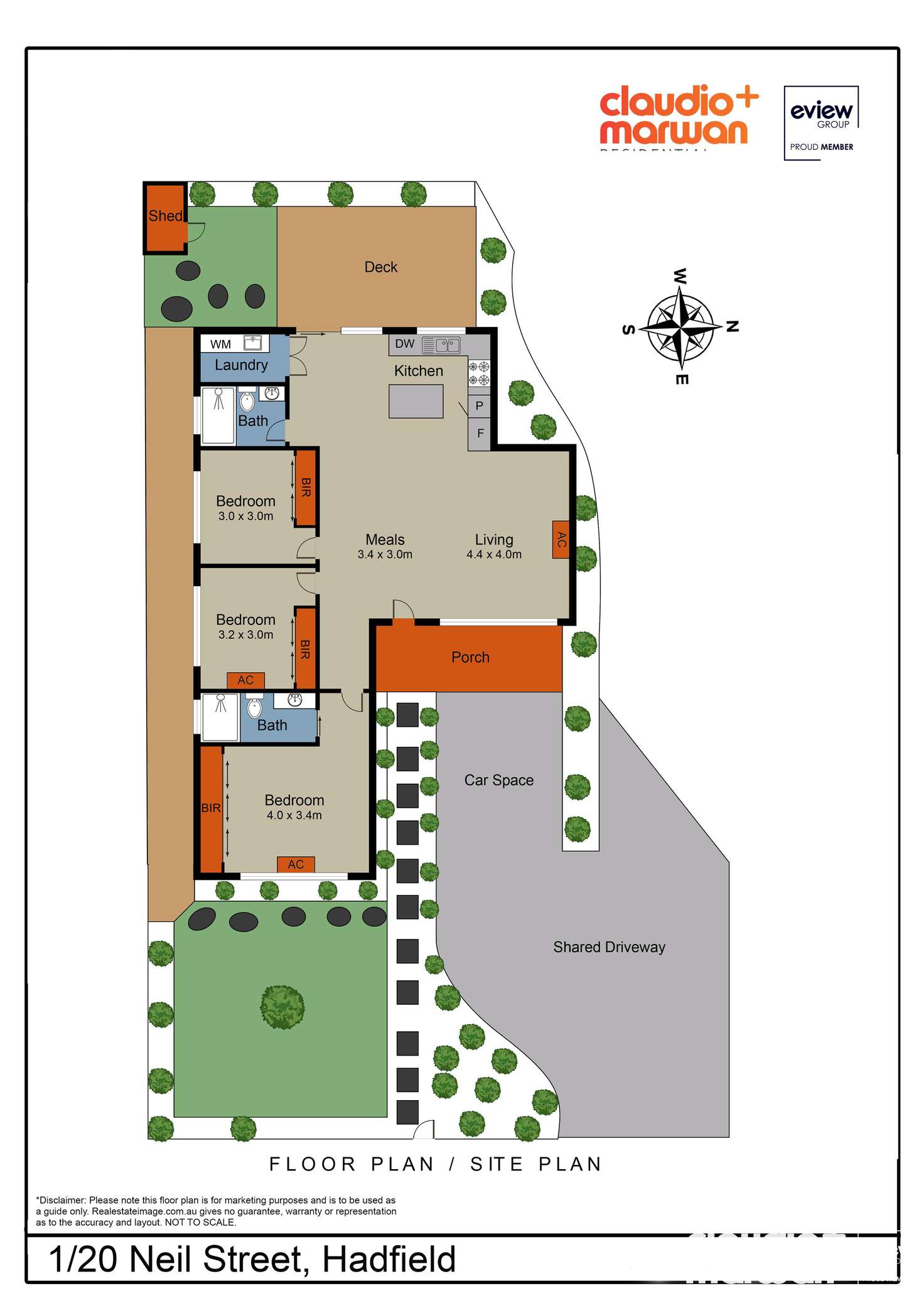 Floorplan of Homely house listing, 1/20 Neil Street, Hadfield VIC 3046