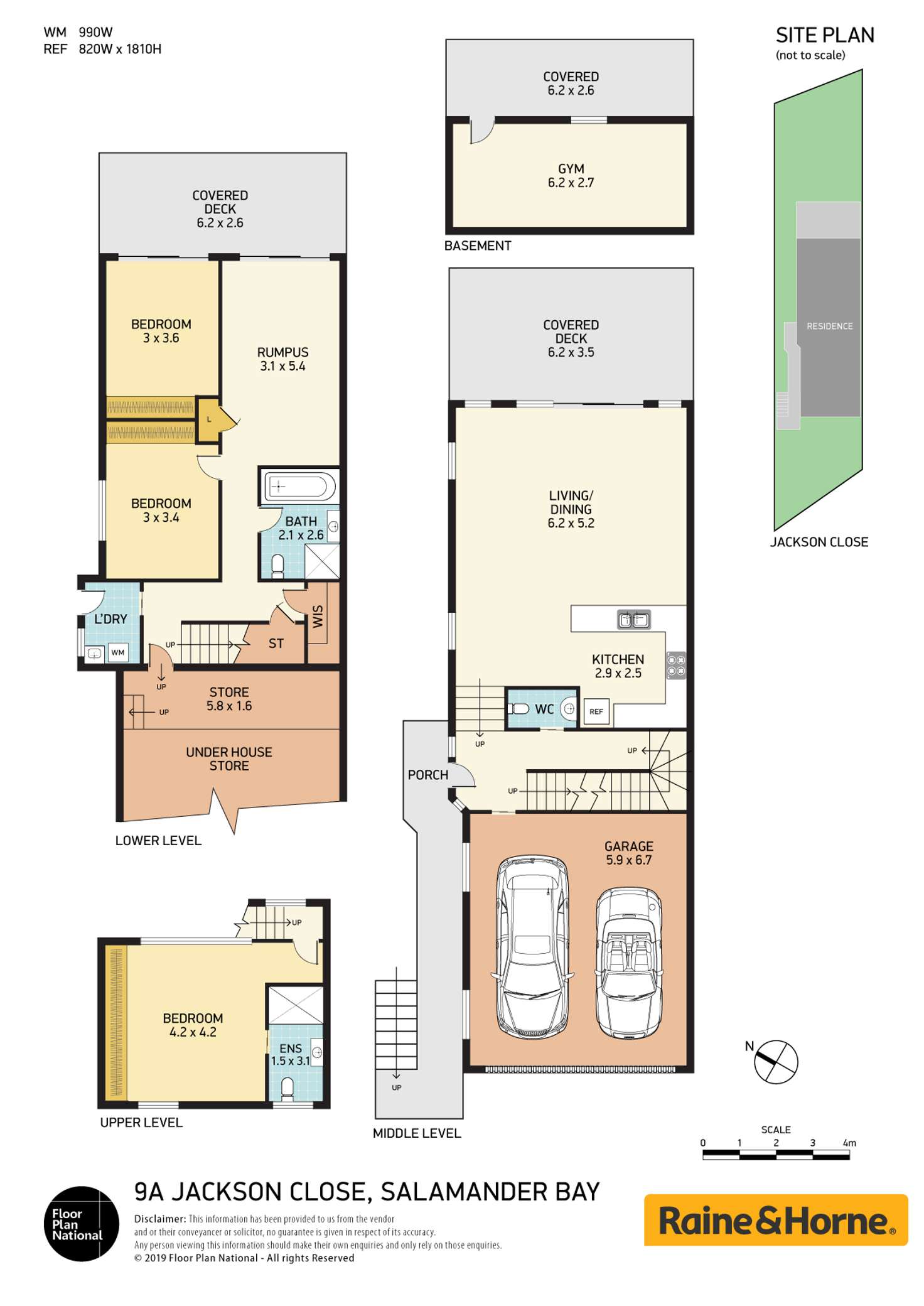 Floorplan of Homely townhouse listing, 9A Jackson Close, Salamander Bay NSW 2317