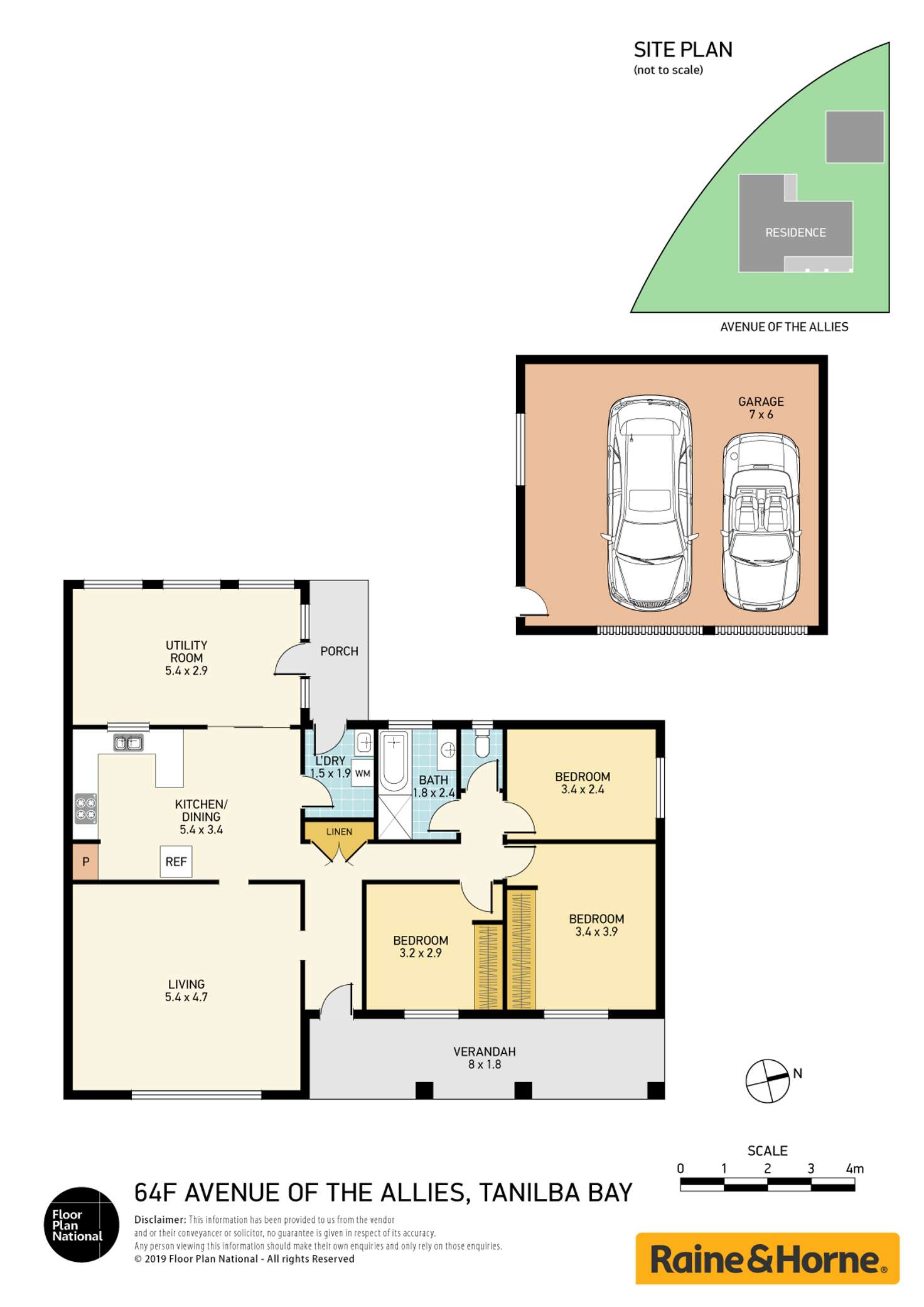 Floorplan of Homely house listing, 64F Avenue Of The Allies, Tanilba Bay NSW 2319