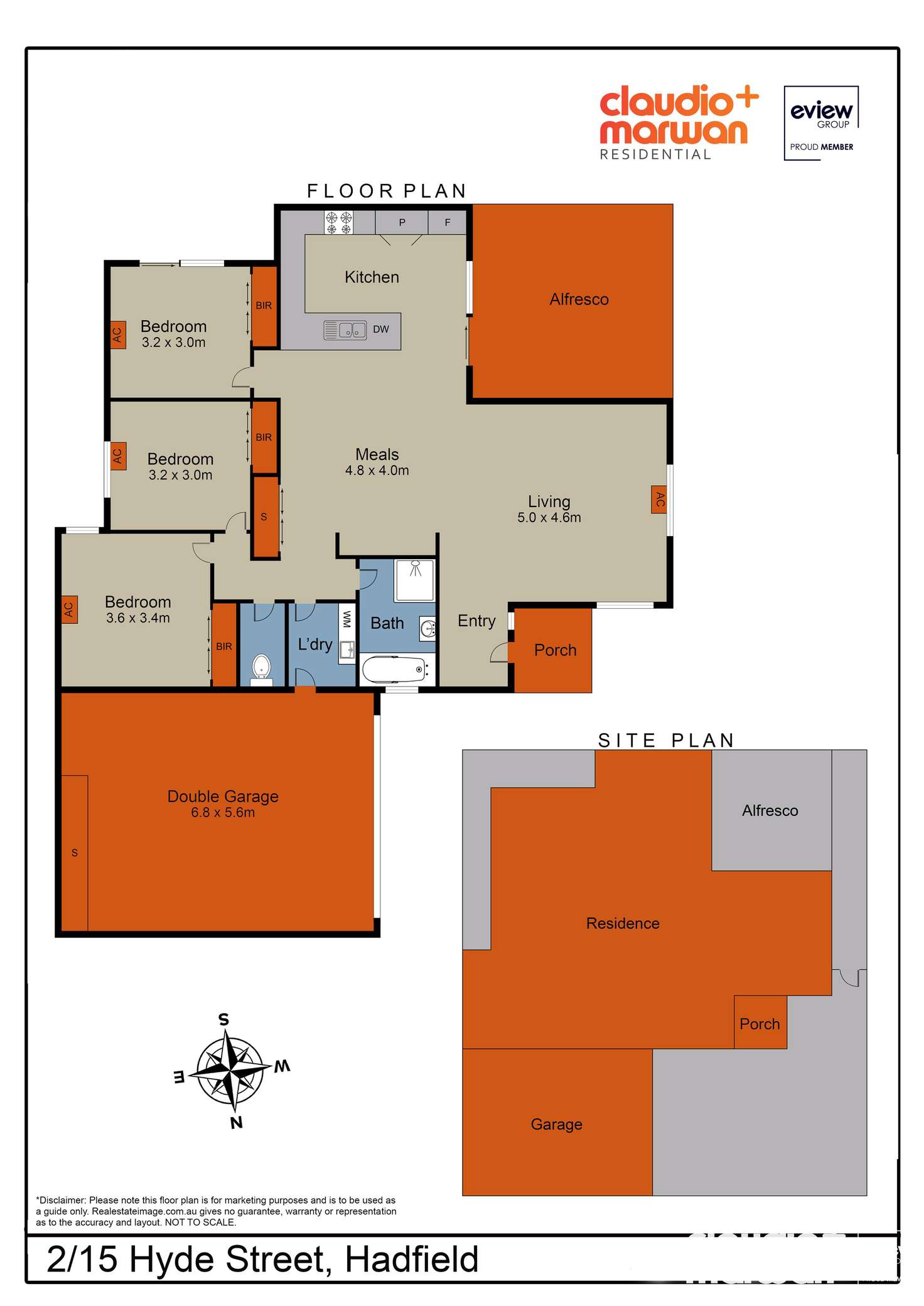 Floorplan of Homely villa listing, 2/15 Hyde Street, Hadfield VIC 3046