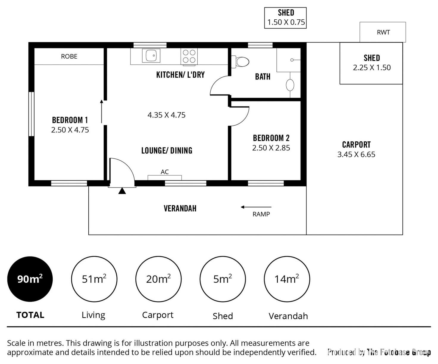 Floorplan of Homely retirement listing, Site 19 Woodcroft Tourist Park, Woodcroft SA 5162