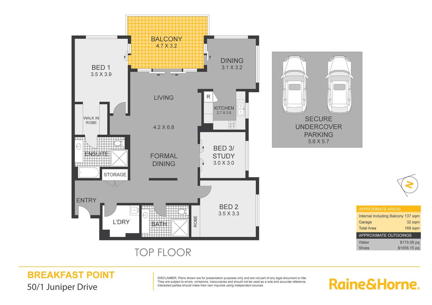 Floorplan of Homely apartment listing, 50/1 Juniper Drive, Breakfast Point NSW 2137