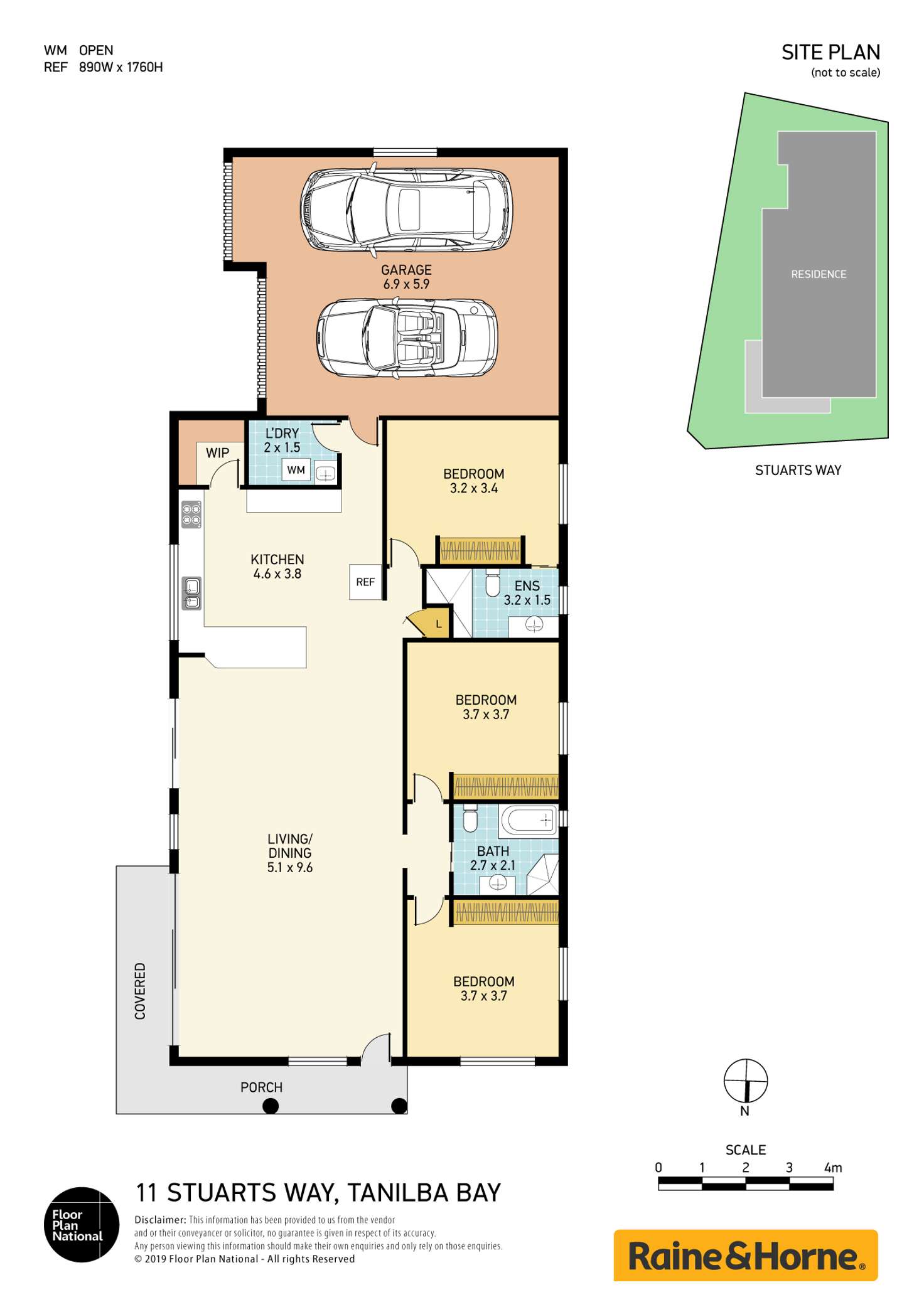 Floorplan of Homely house listing, 11 Stuarts Way, Tanilba Bay NSW 2319
