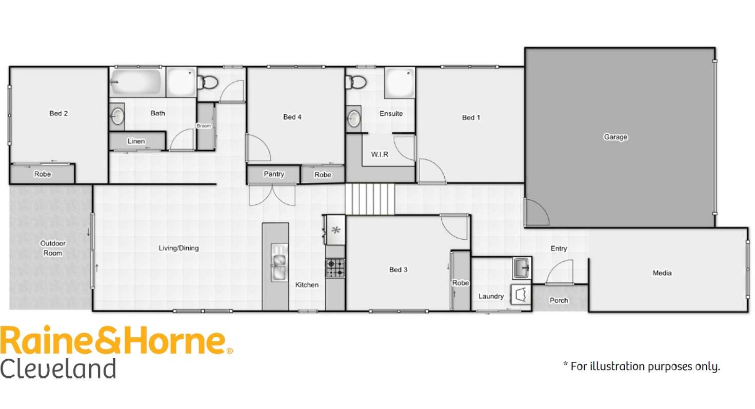 Floorplan of Homely house listing, 185b Long Street, Cleveland QLD 4163