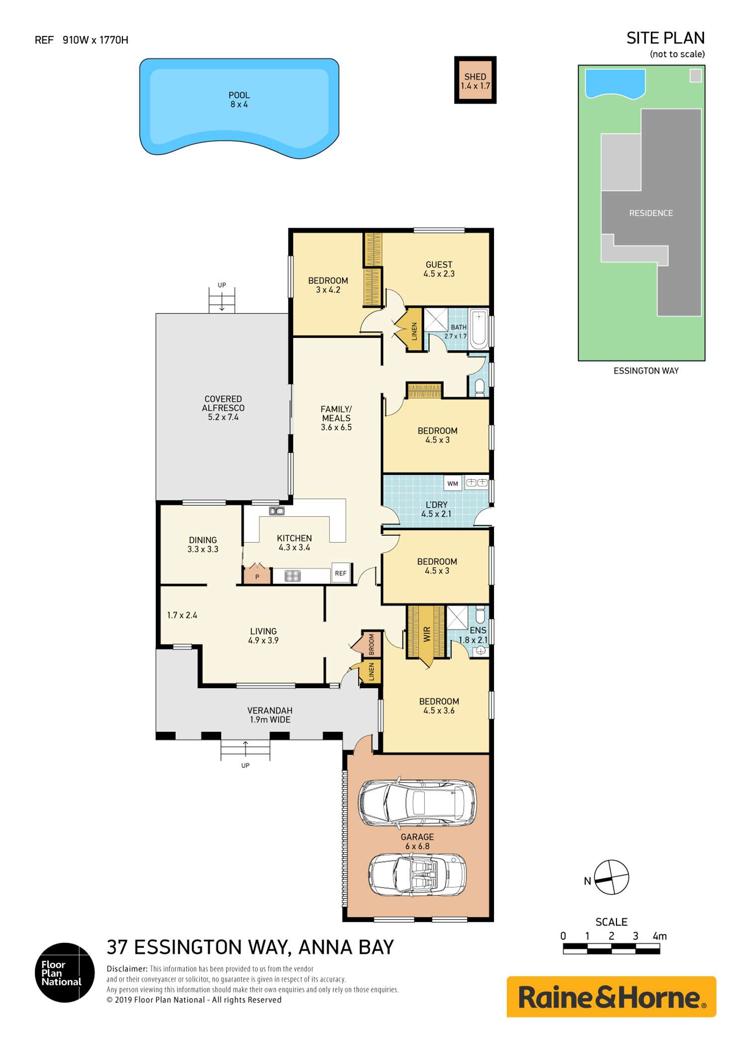 Floorplan of Homely house listing, 37 Essington Way, Anna Bay NSW 2316