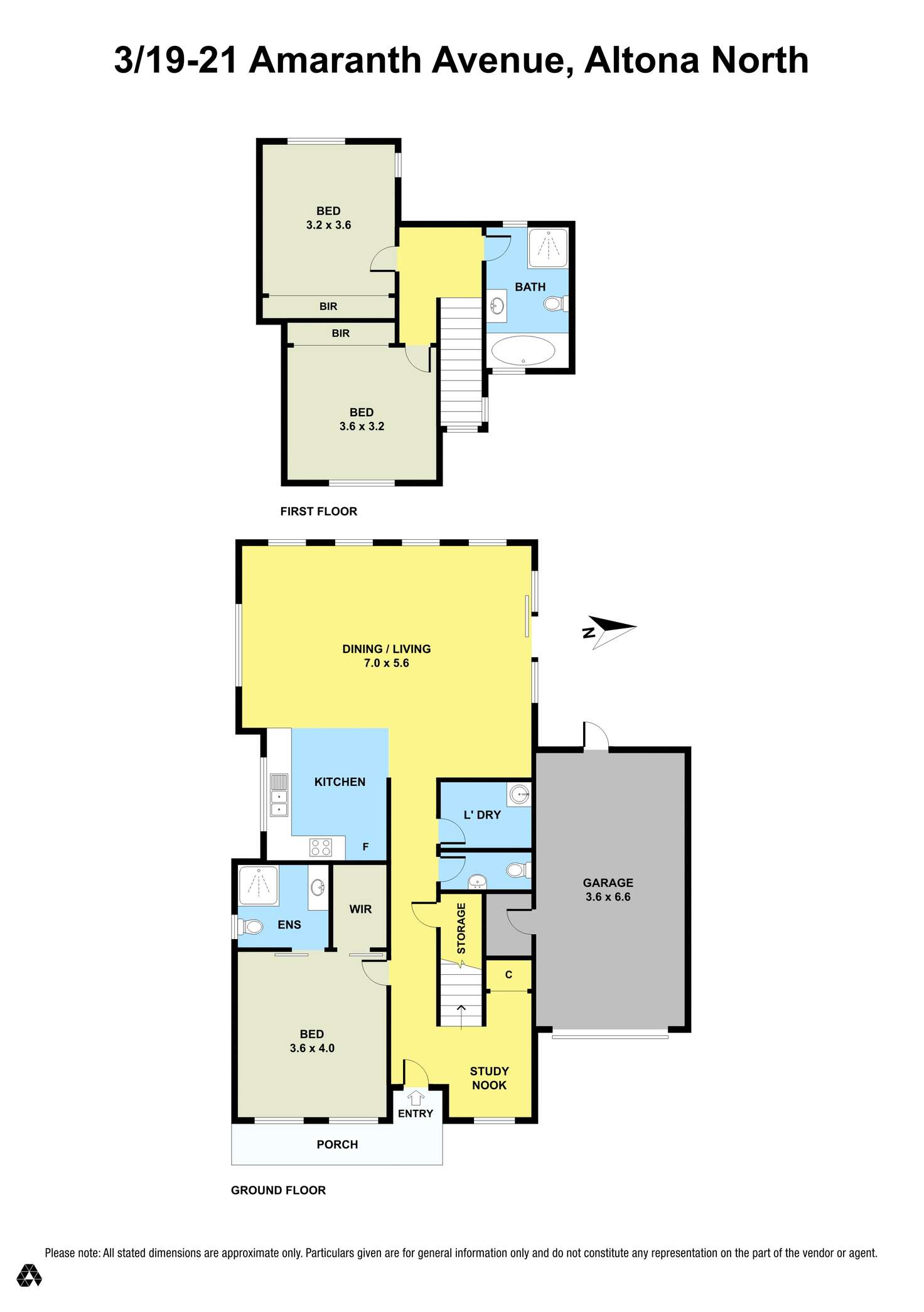 Floorplan of Homely townhouse listing, 3/19-21 Amaranth Avenue, Altona North VIC 3025