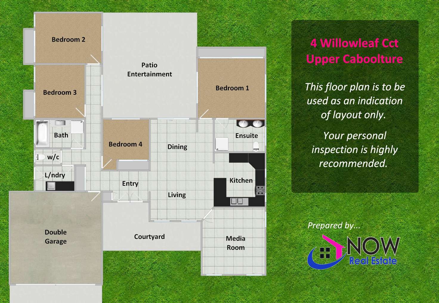 Floorplan of Homely house listing, 4 Willowleaf Circuit, Upper Caboolture QLD 4510