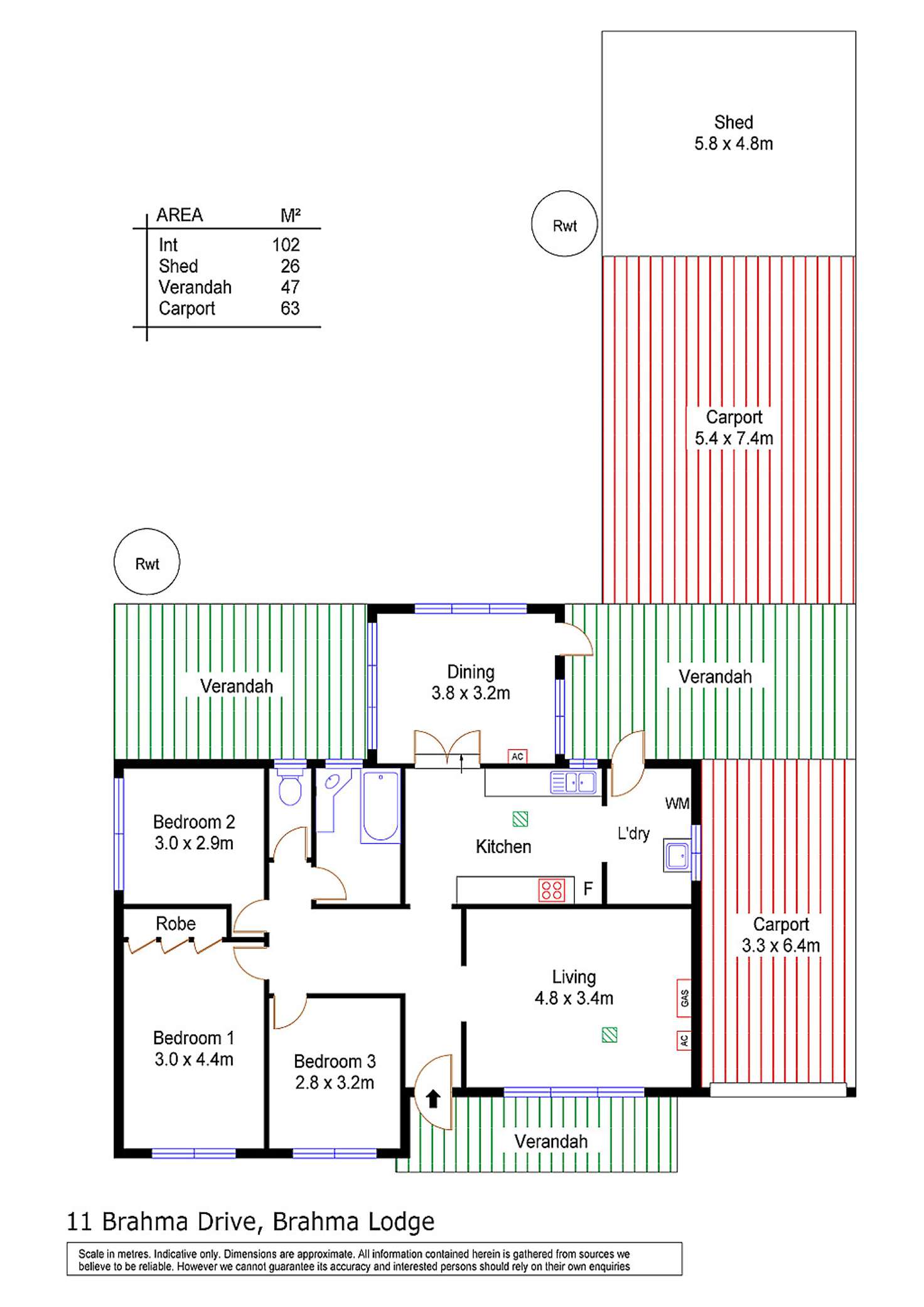 Floorplan of Homely house listing, 11 Brahma Drive, Brahma Lodge SA 5109