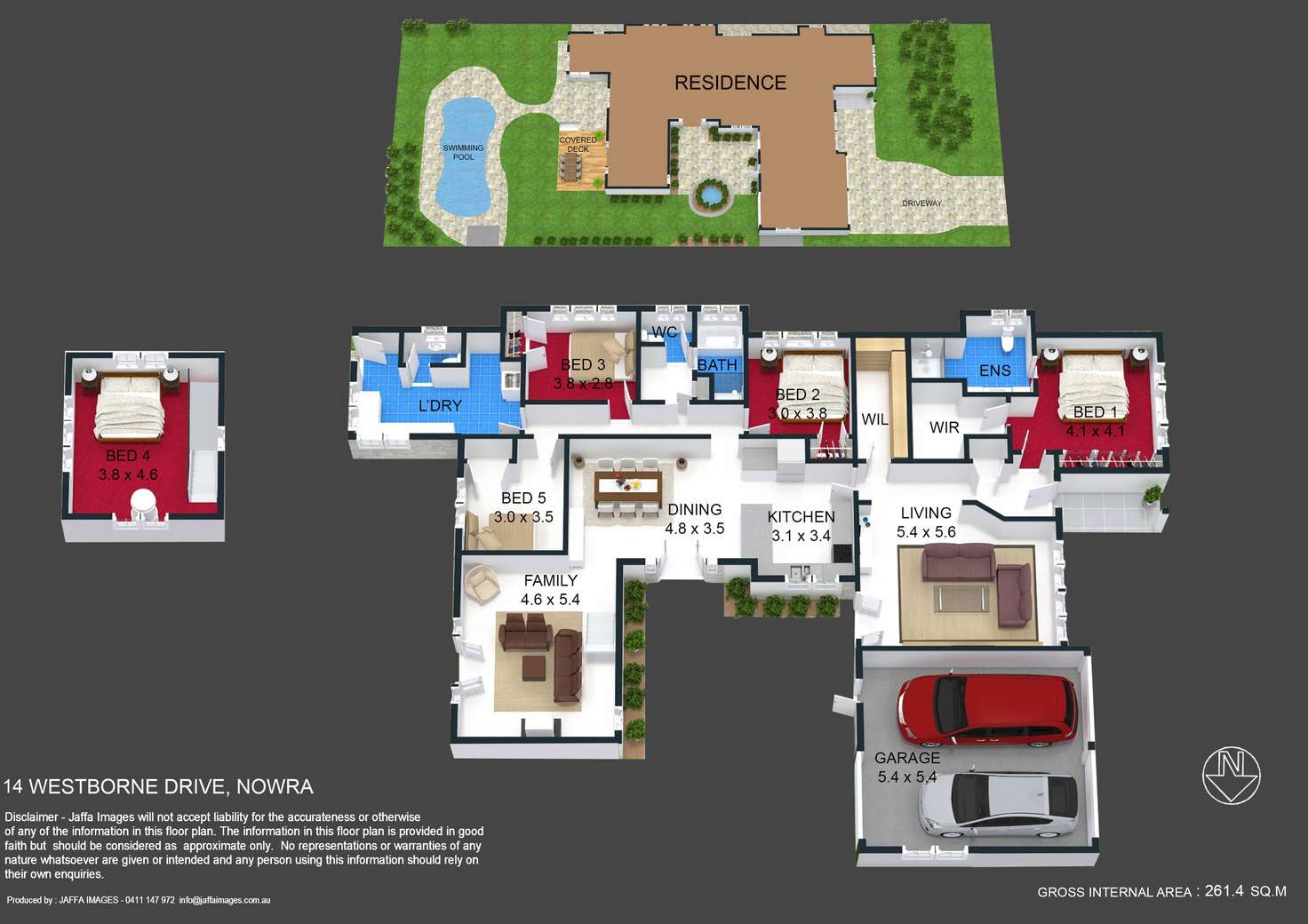 Floorplan of Homely house listing, 14 Westborne Drive, Nowra NSW 2541