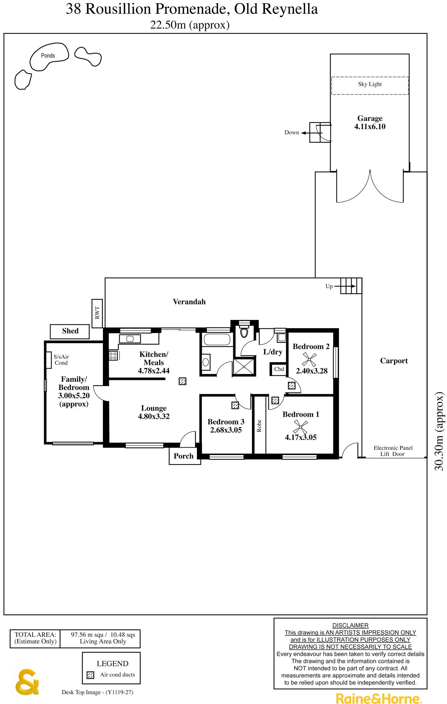 Floorplan of Homely house listing, 38 Rousillion Promenade, Old Reynella SA 5161