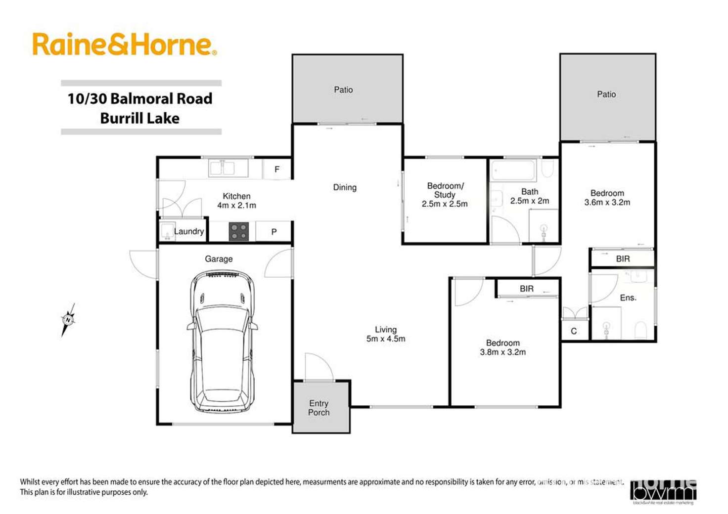 Floorplan of Homely villa listing, 10/30 Balmoral Road, Burrill Lake NSW 2539