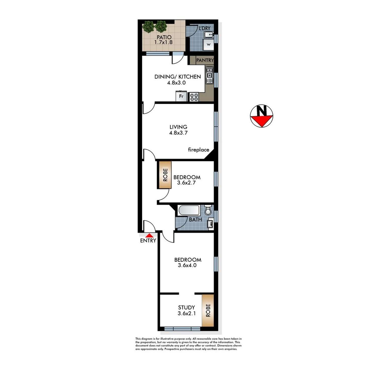Floorplan of Homely apartment listing, 2/47 Blair Street, Bondi Beach NSW 2026