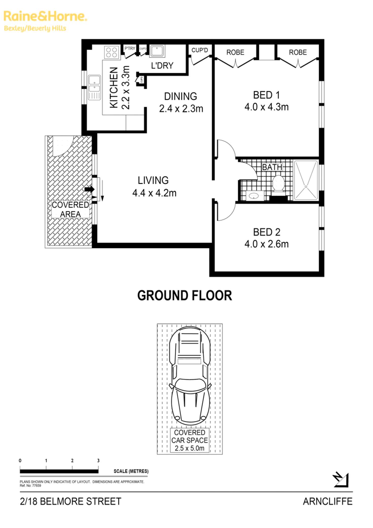 Floorplan of Homely apartment listing, 2/18 Belmore Street, Arncliffe NSW 2205