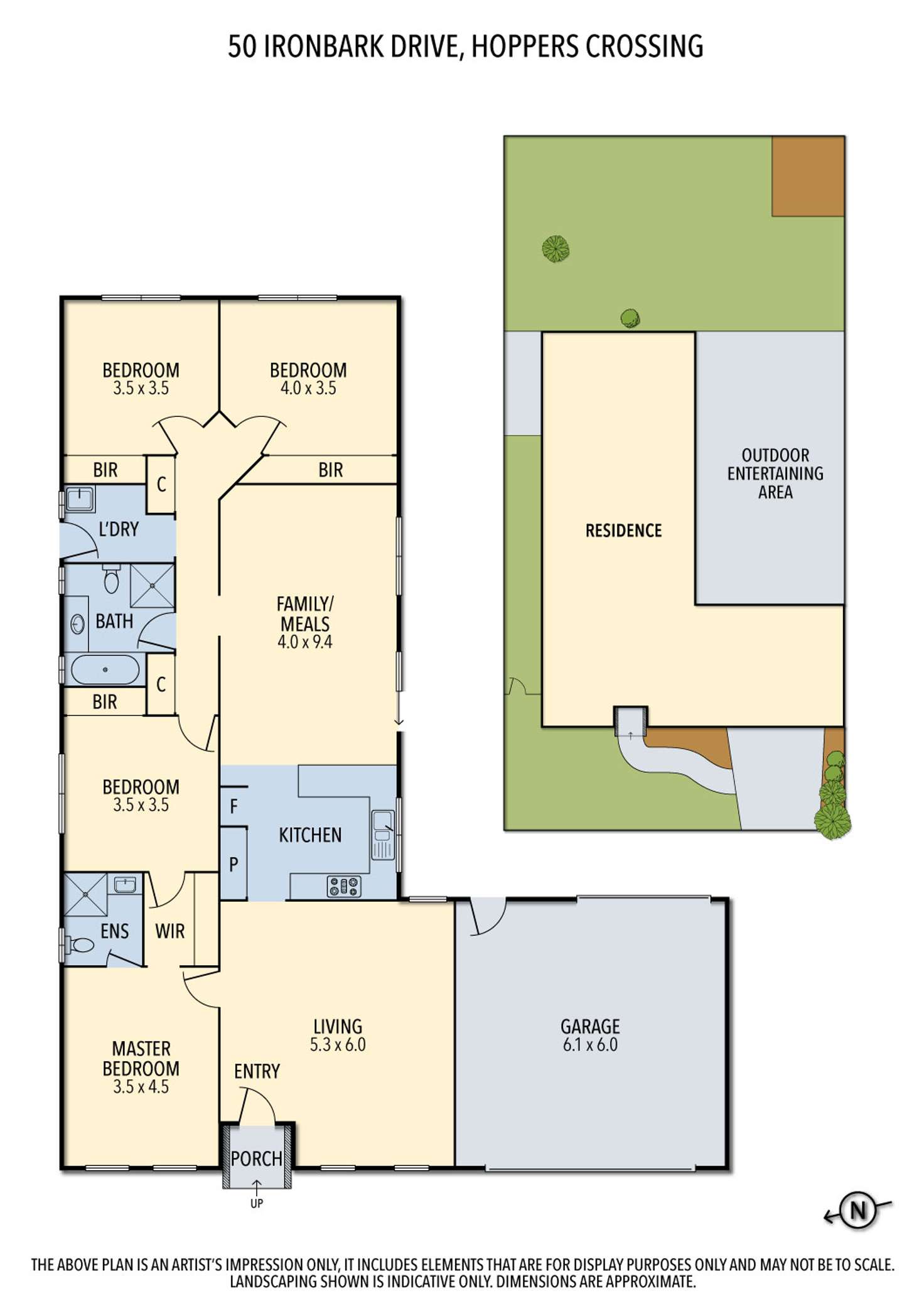 Floorplan of Homely house listing, 50 Ironbark Drive, Hoppers Crossing VIC 3029