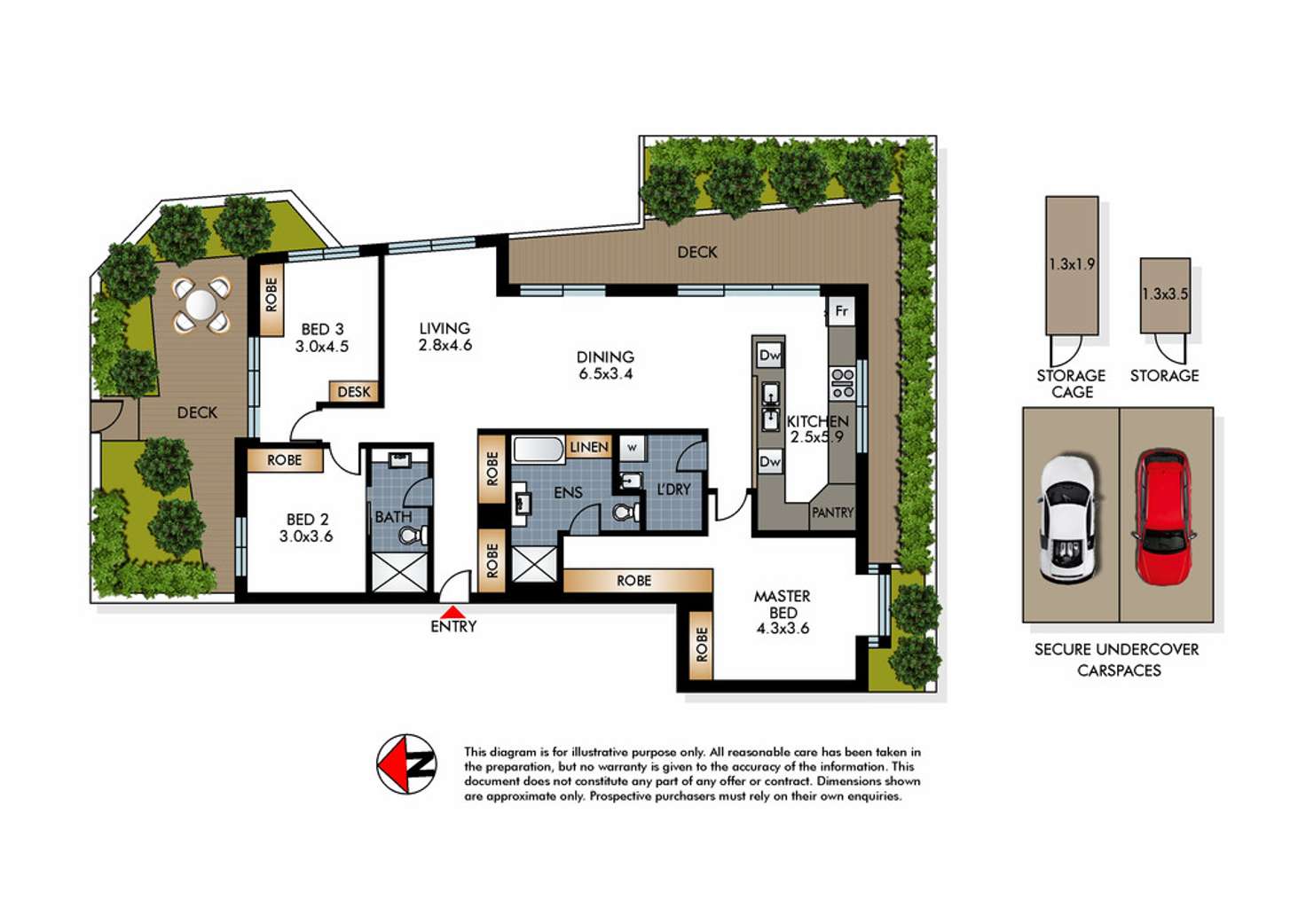 Floorplan of Homely apartment listing, 1/403-405 Old South Head Road, North Bondi NSW 2026