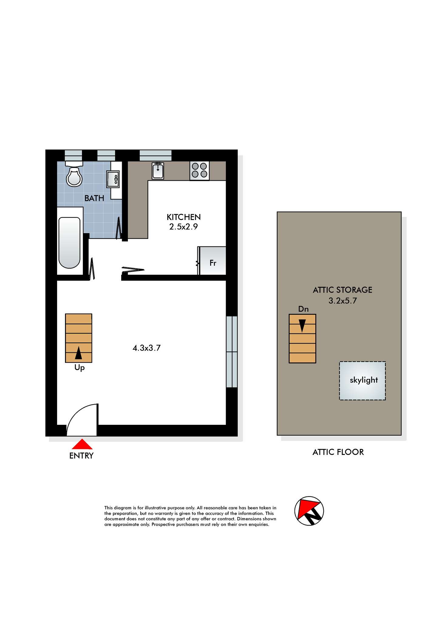 Floorplan of Homely studio listing, 9/104 Brighton Boulevard, North Bondi NSW 2026