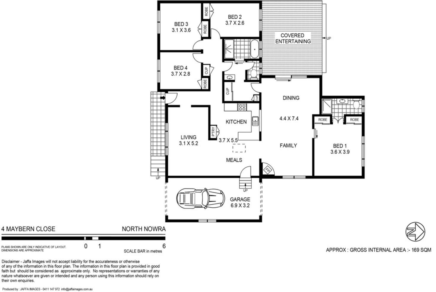 Floorplan of Homely house listing, 4 Maybern Close, North Nowra NSW 2541