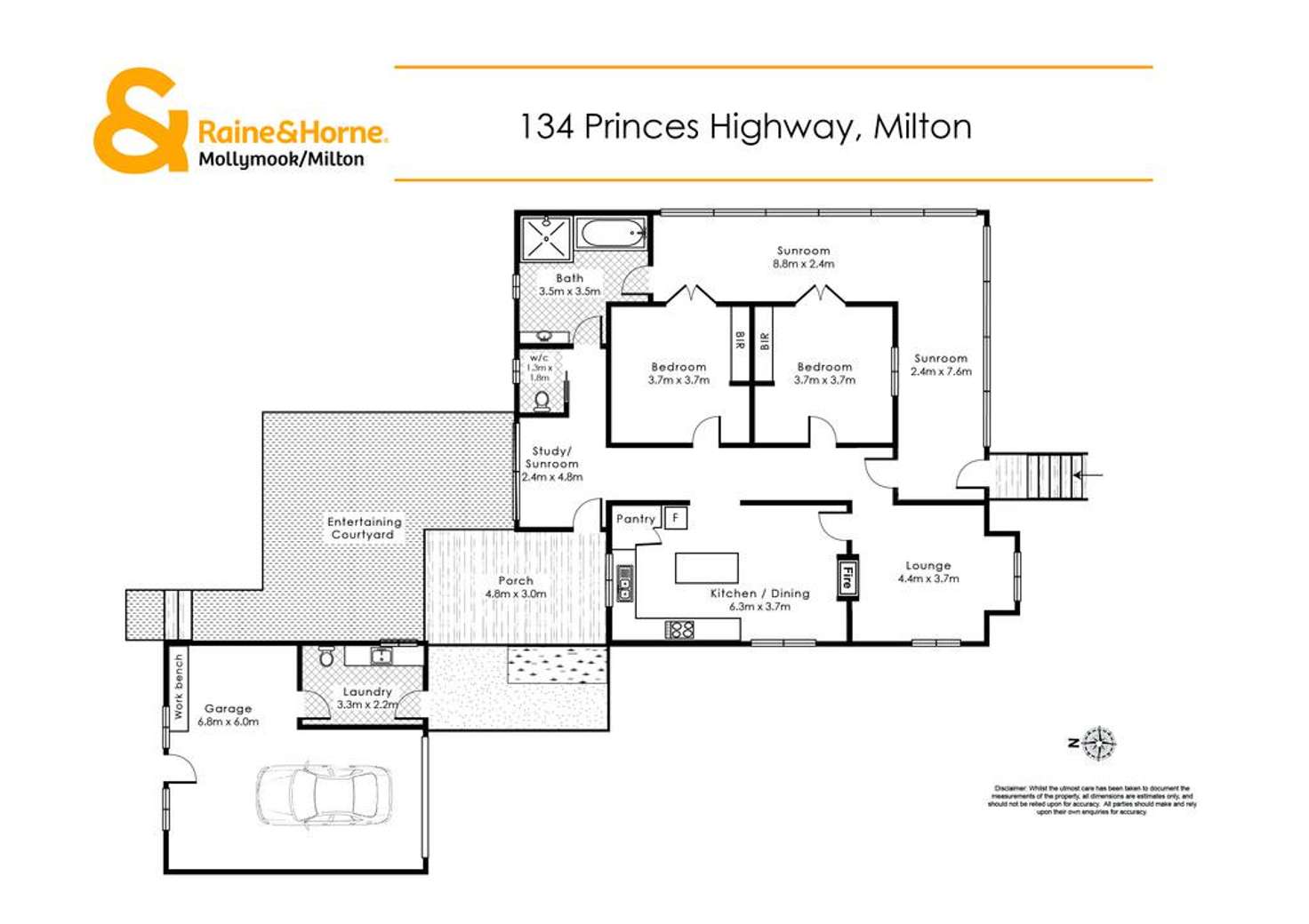 Floorplan of Homely house listing, 134 Princes Highway, Milton NSW 2538