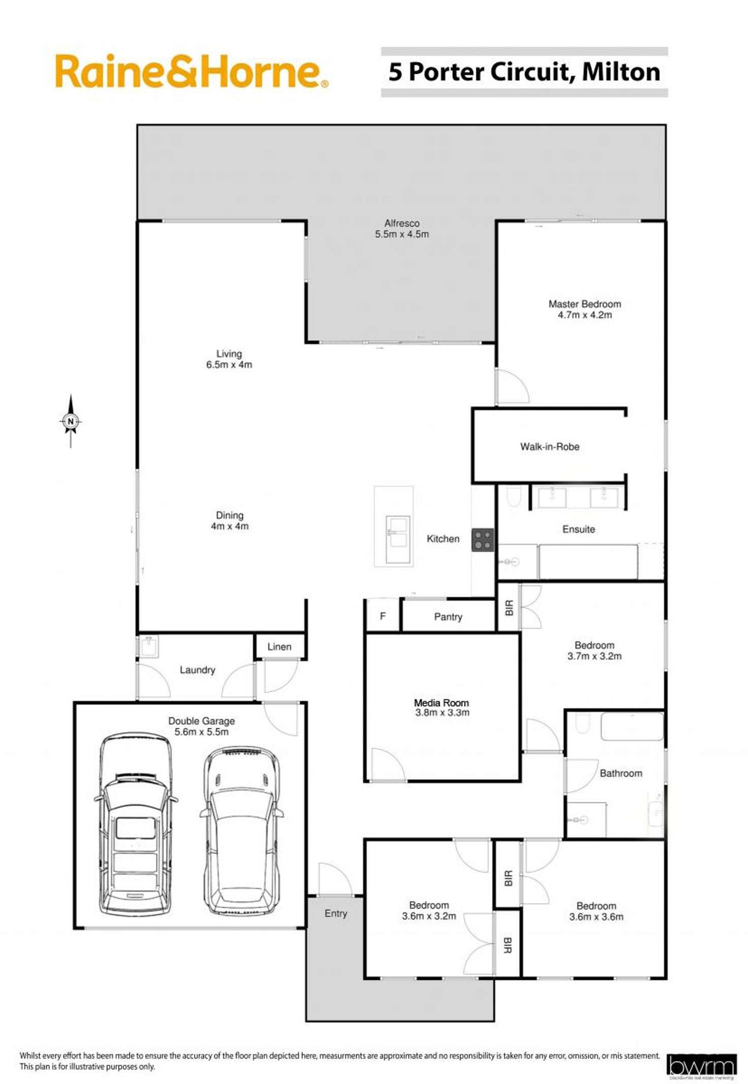 Floorplan of Homely house listing, 5 Porter Circuit, Milton NSW 2538