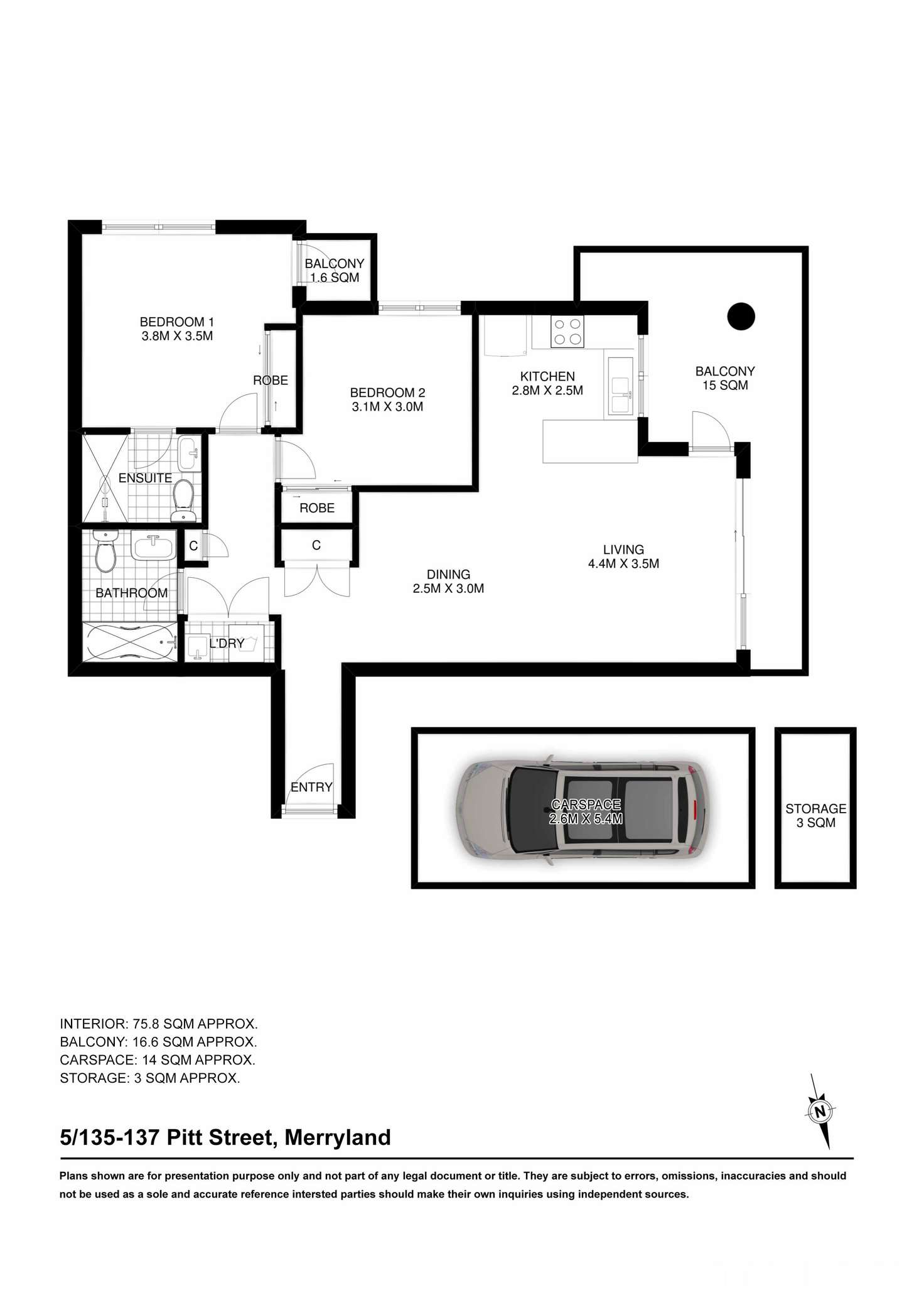 Floorplan of Homely apartment listing, 5/135-137 PITT STREET, Merrylands NSW 2160