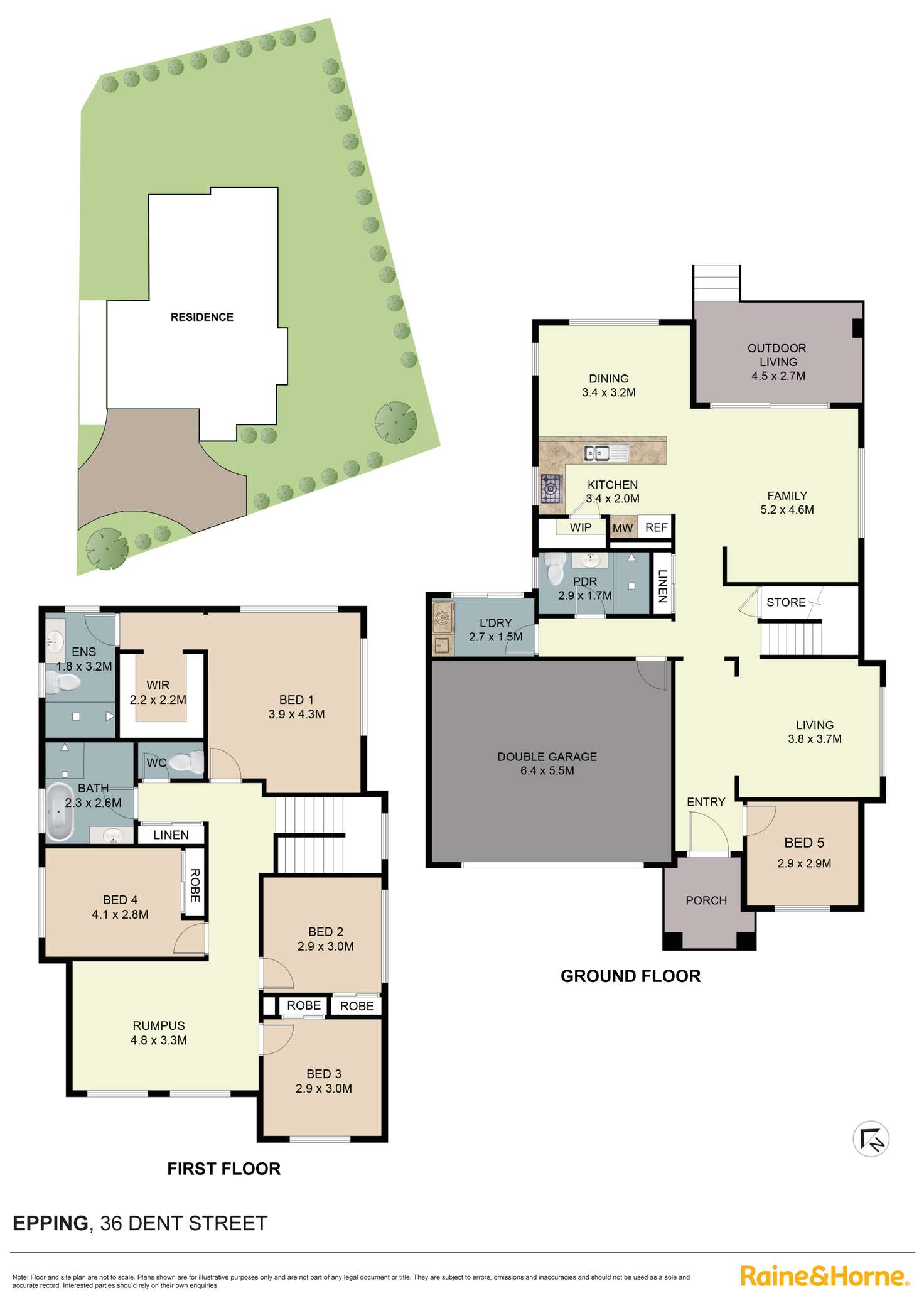 Floorplan of Homely house listing, 36 Dent Street, Epping NSW 2121