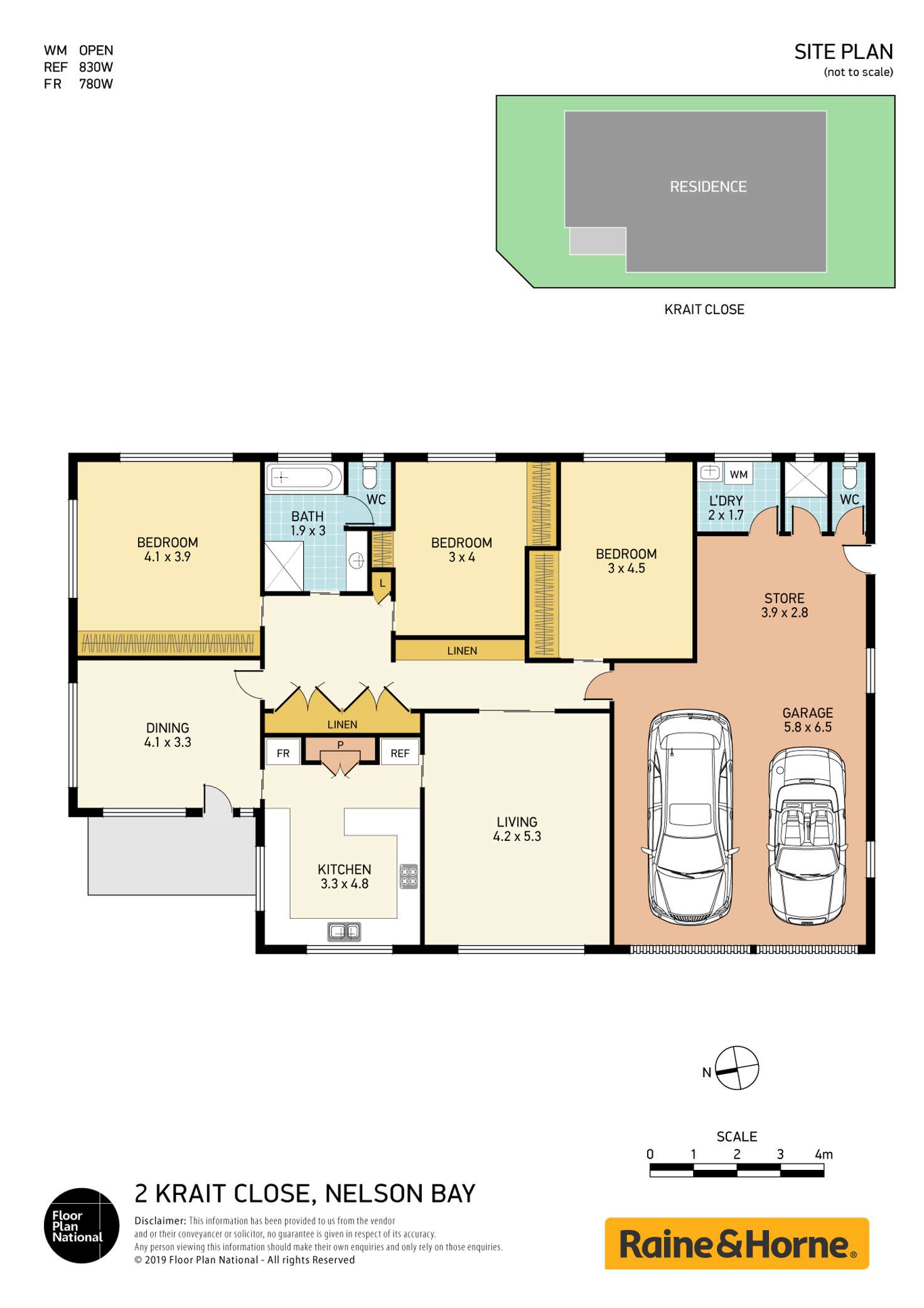 Floorplan of Homely house listing, 2 Krait Close, Nelson Bay NSW 2315