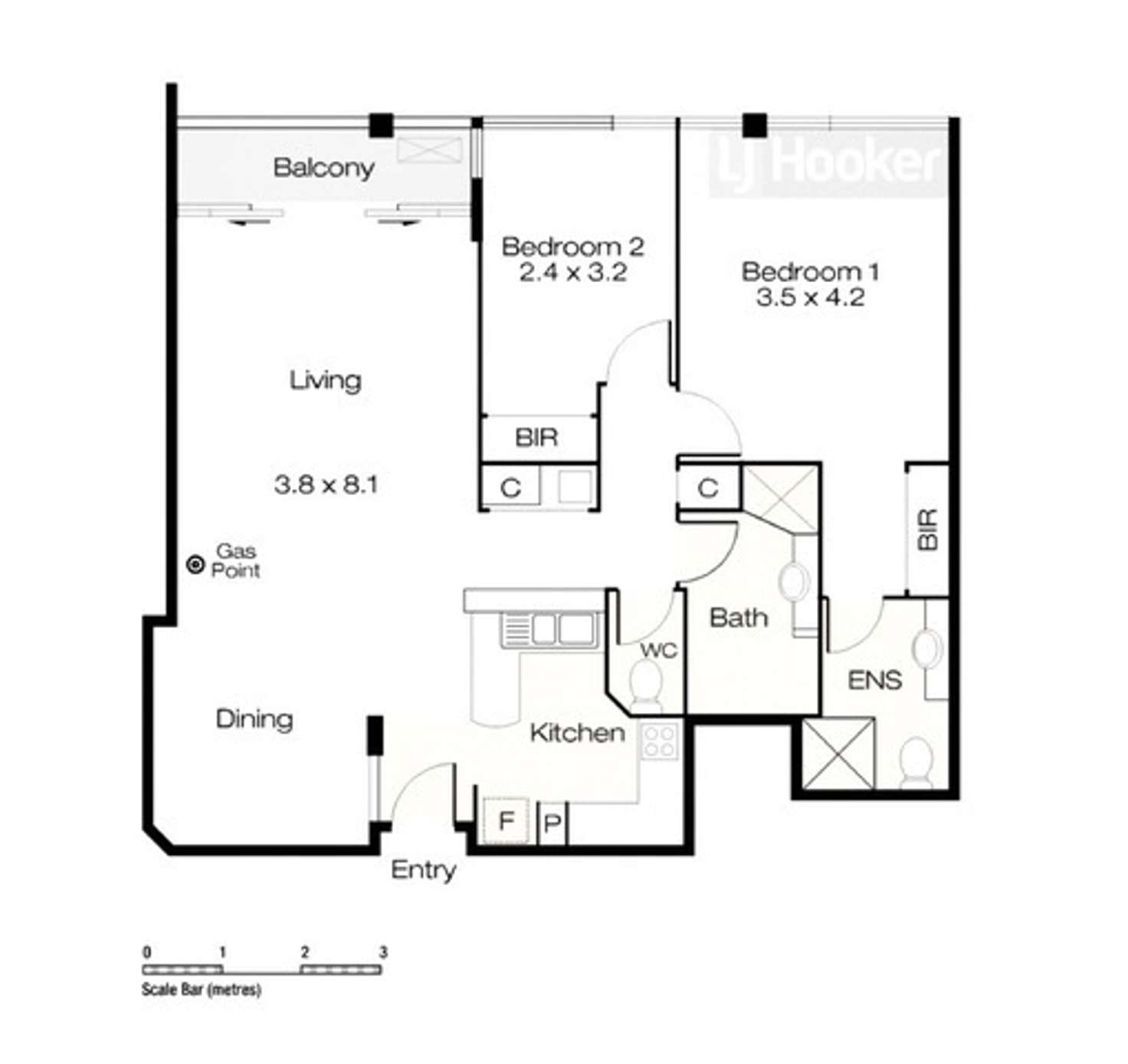 Floorplan of Homely apartment listing, 16/82 Royal Street, East Perth WA 6004