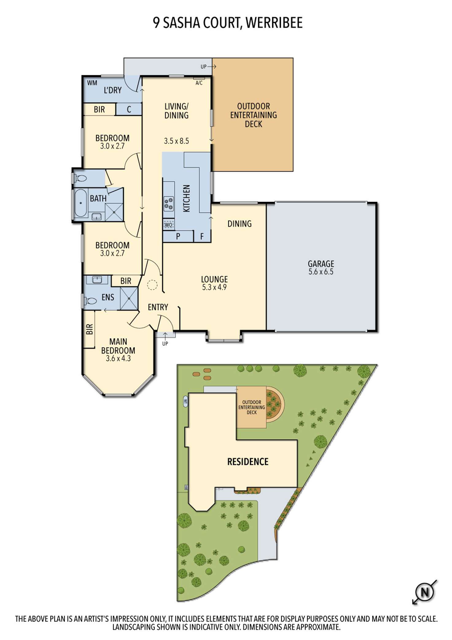 Floorplan of Homely house listing, 9 Sasha Court, Werribee VIC 3030