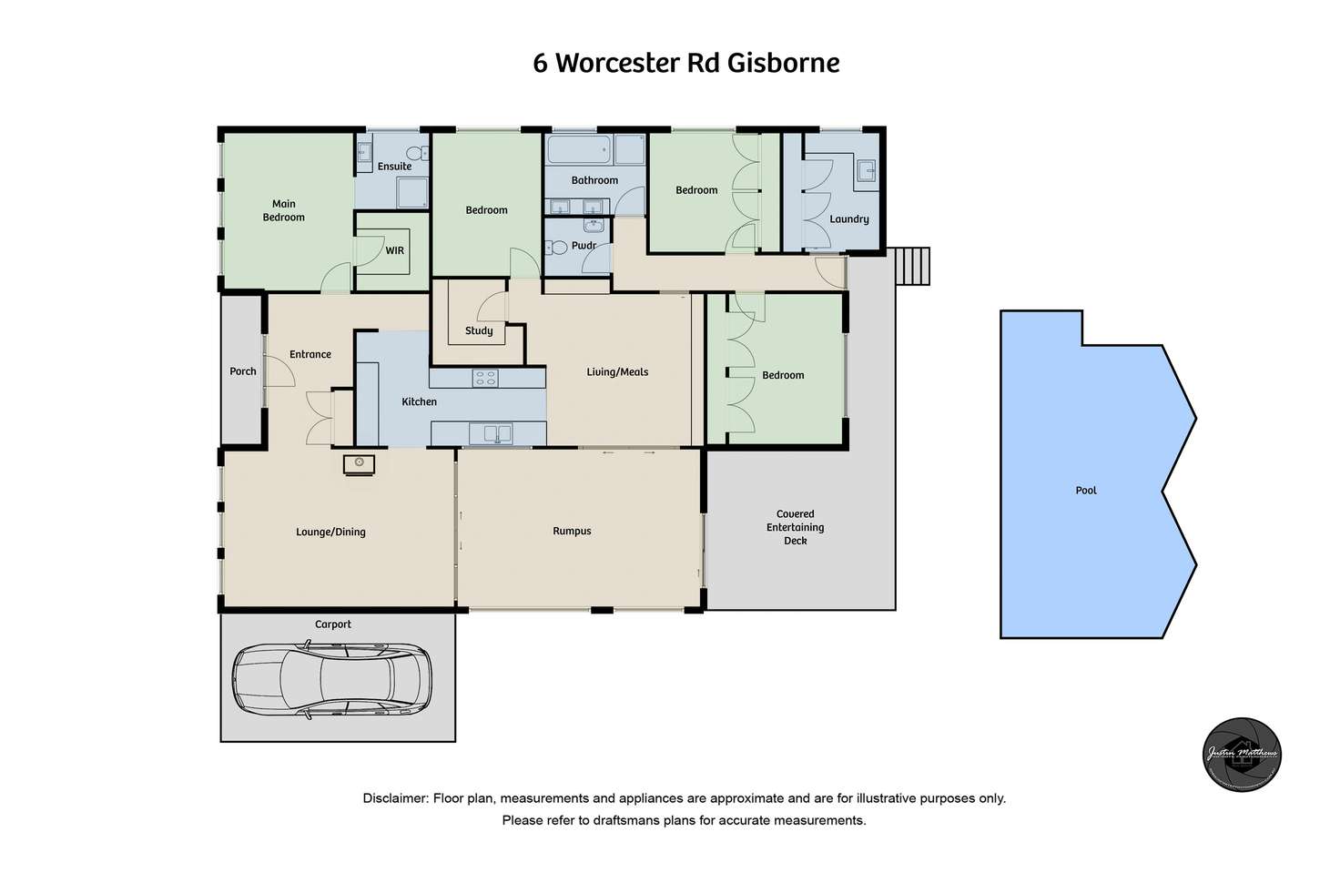 Floorplan of Homely house listing, 6 Worcester Road, Gisborne VIC 3437