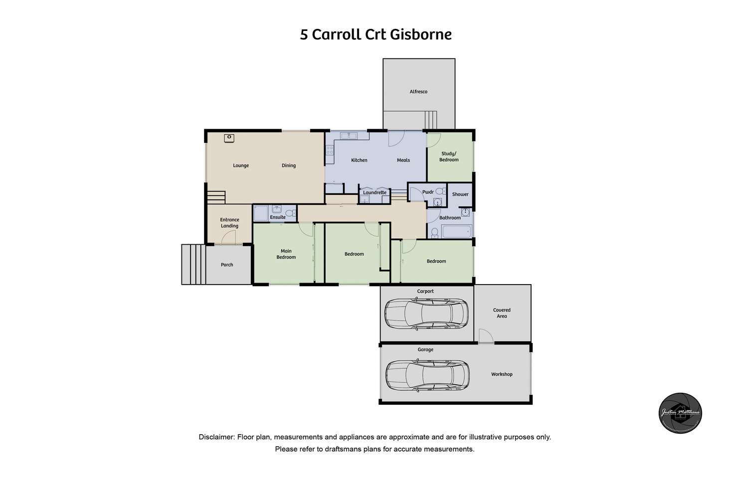Floorplan of Homely house listing, 5 Carroll Court, Gisborne VIC 3437
