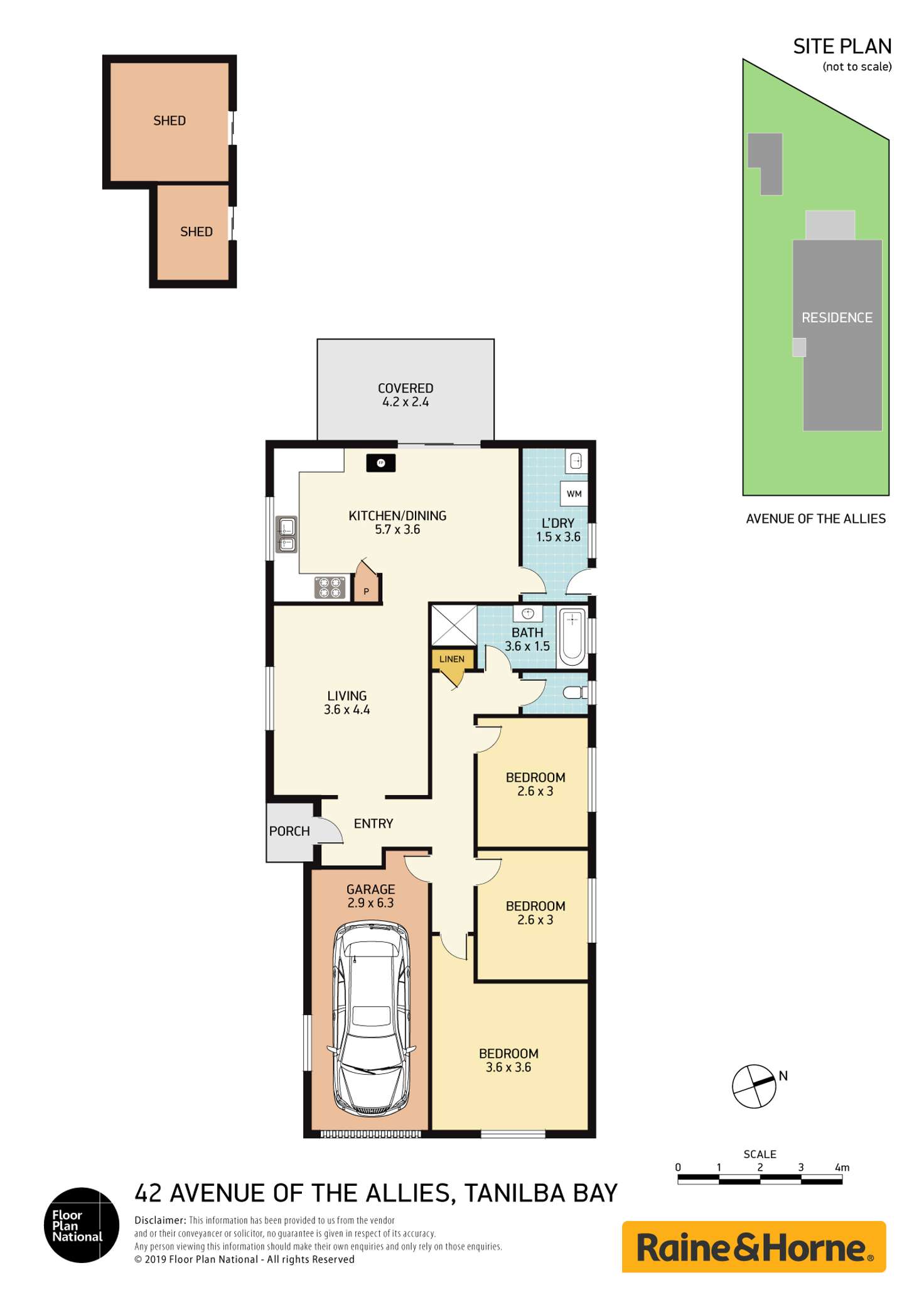 Floorplan of Homely house listing, 42 Avenue Of The Allies, Tanilba Bay NSW 2319