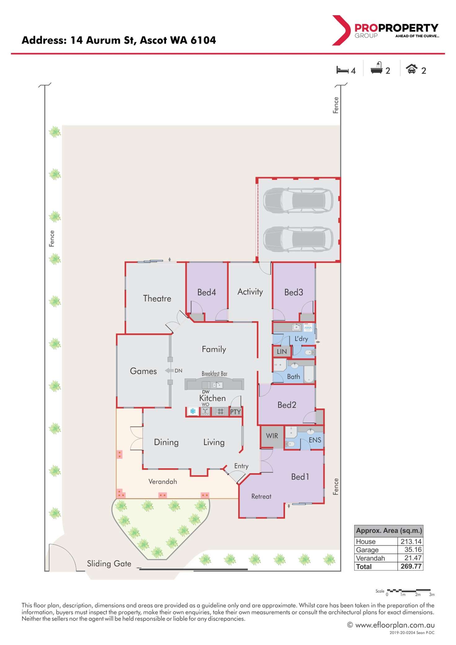Floorplan of Homely house listing, 14 Aurum street, Ascot WA 6104