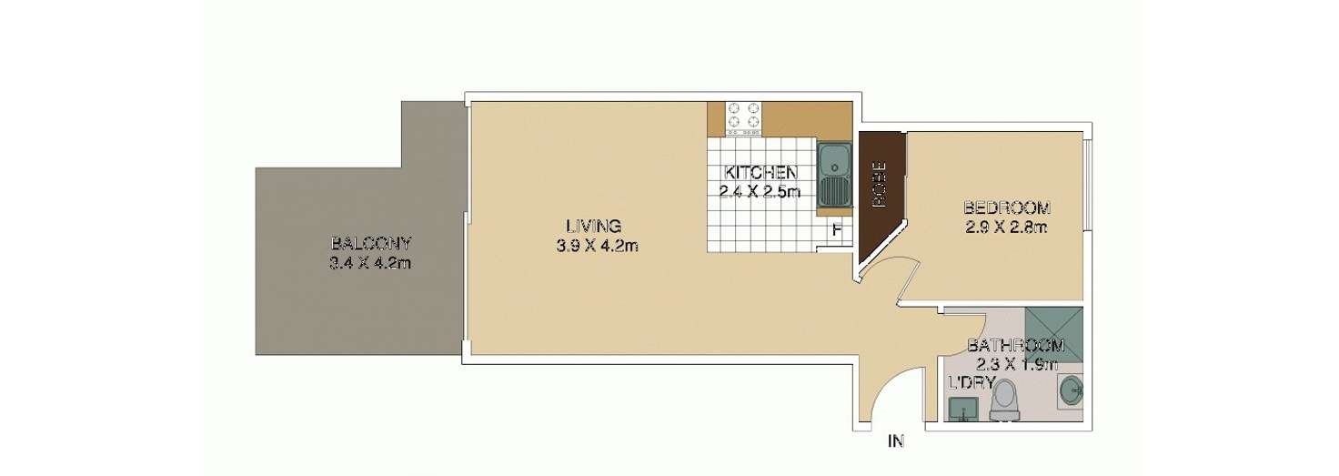 Floorplan of Homely unit listing, 12/23 Lima Street, Auchenflower QLD 4066