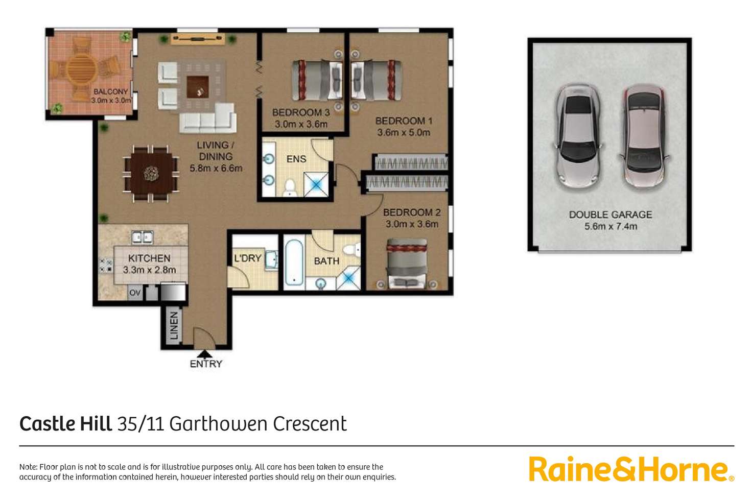 Floorplan of Homely unit listing, 35/11 Garthowen Crescent, Castle Hill NSW 2154