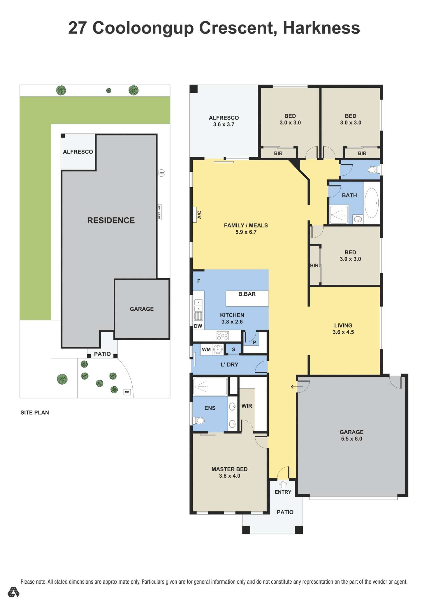 Floorplan of Homely house listing, 27 Cooloongup Crescent, Harkness VIC 3337