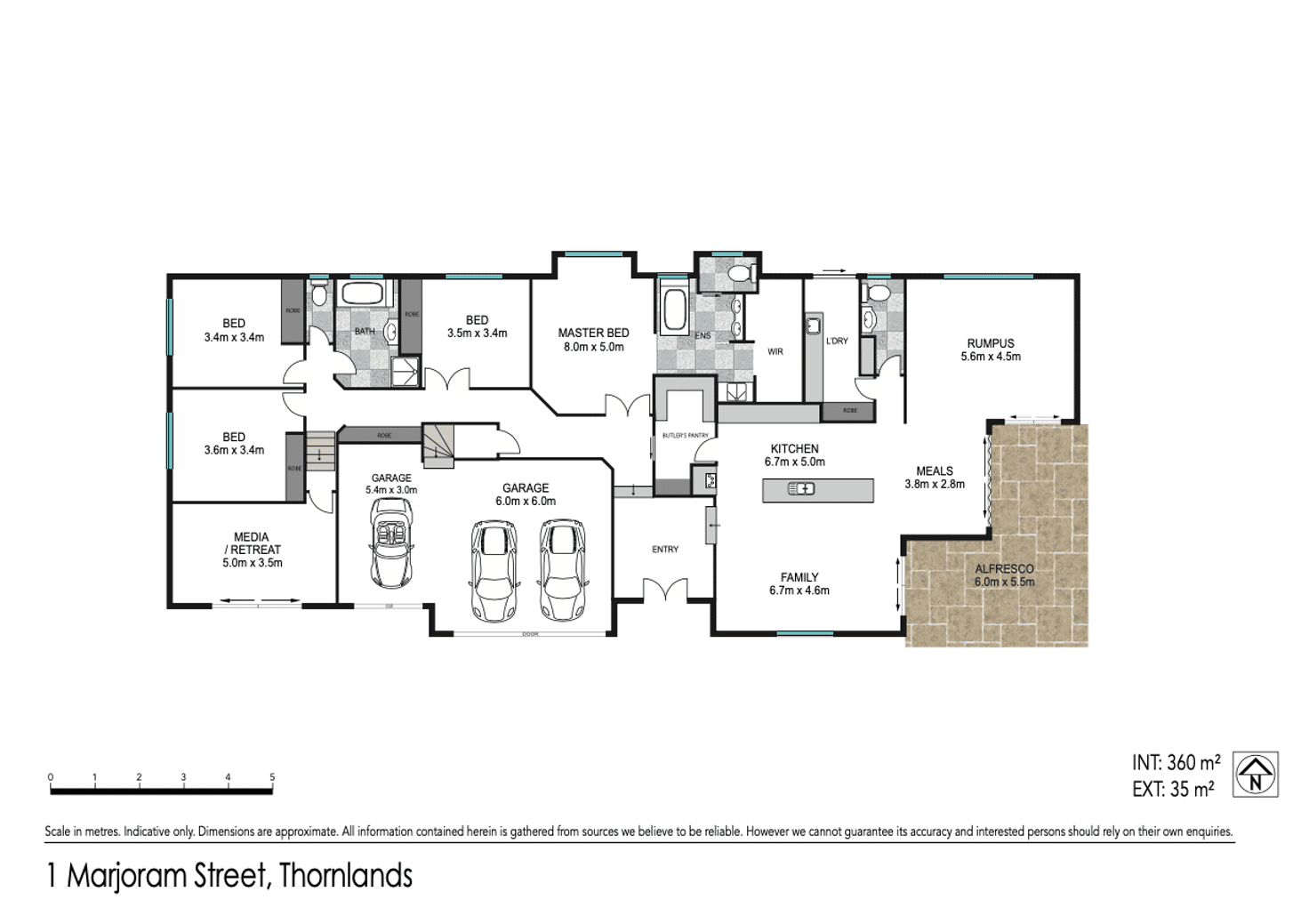 Floorplan of Homely house listing, 1 Marjoram Street, Thornlands QLD 4164