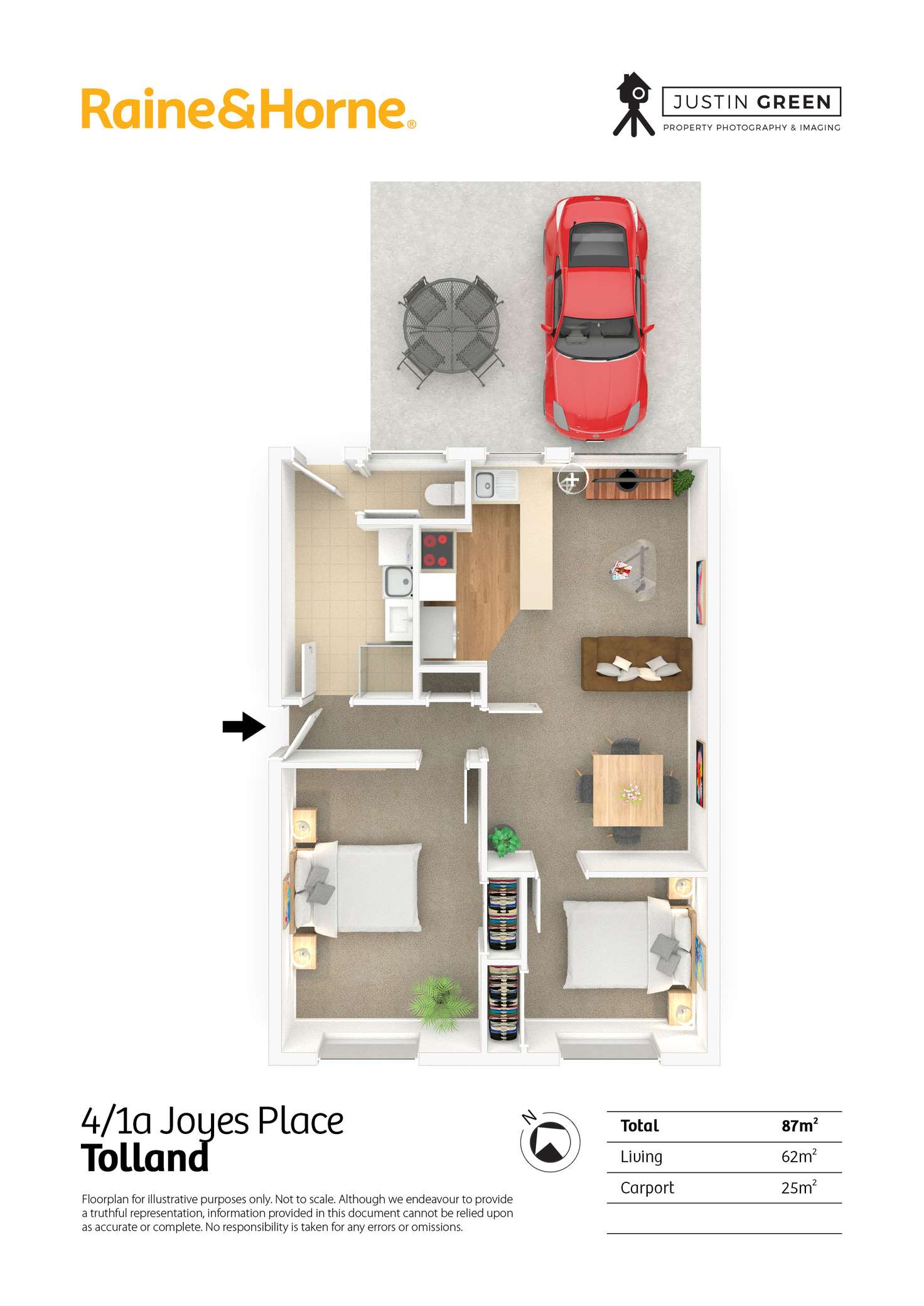 Floorplan of Homely unit listing, 4/1A Joyes Place, Tolland NSW 2650