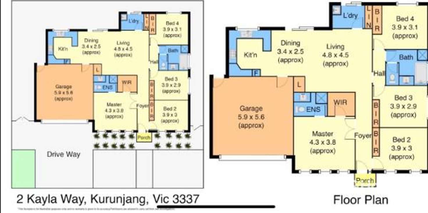 Floorplan of Homely house listing, 2 Kayla Way, Kurunjang VIC 3337