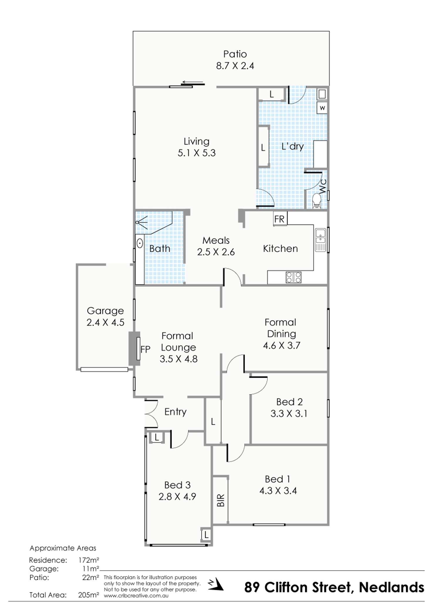 Floorplan of Homely house listing, 89 Clifton Street, Nedlands WA 6009
