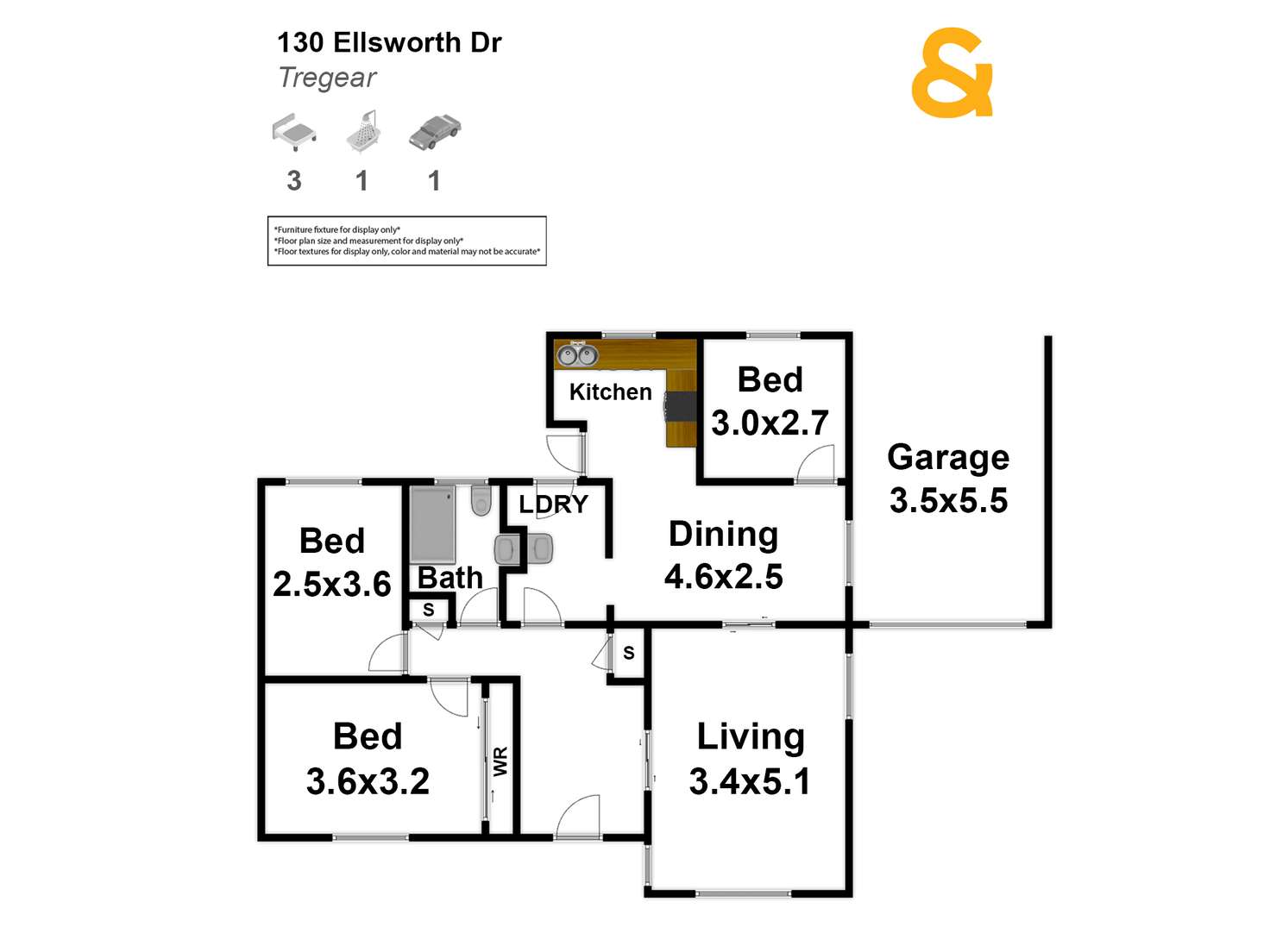 Floorplan of Homely house listing, 130 Ellsworth Drive, Tregear NSW 2770