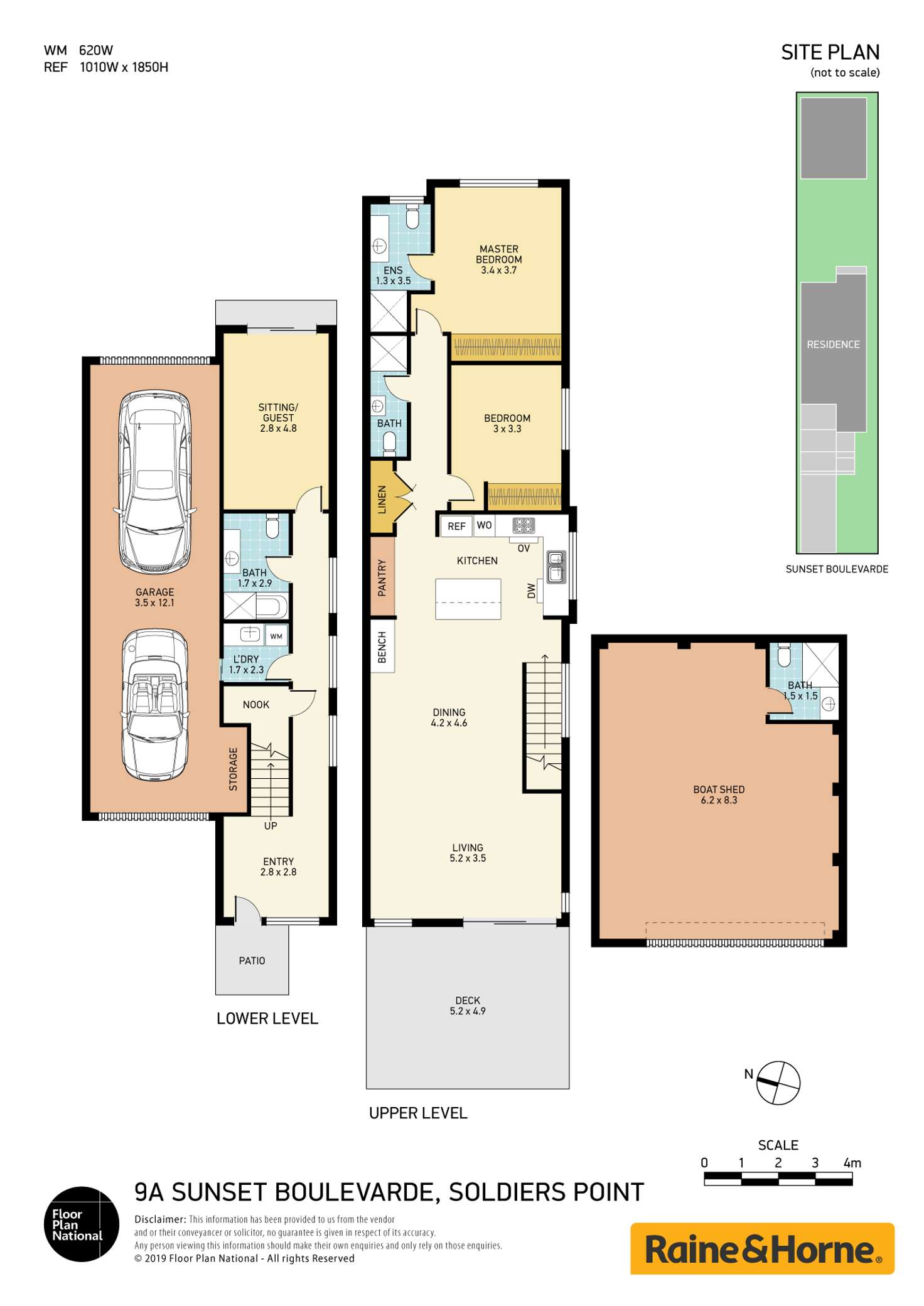 Floorplan of Homely semiDetached listing, 9a Sunset Boulevard, Soldiers Point NSW 2317