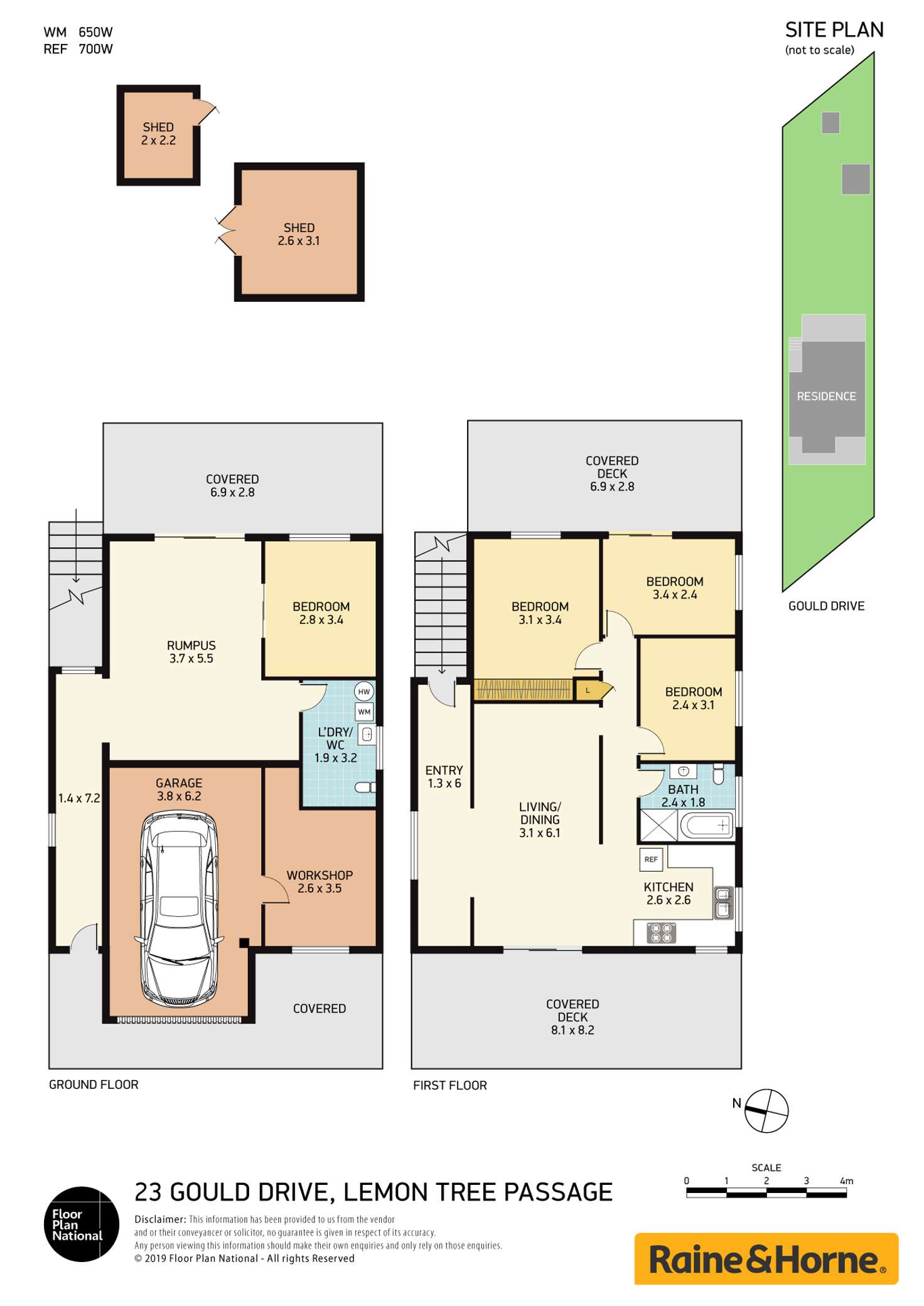 Floorplan of Homely house listing, 23 Gould Drive, Lemon Tree Passage NSW 2319