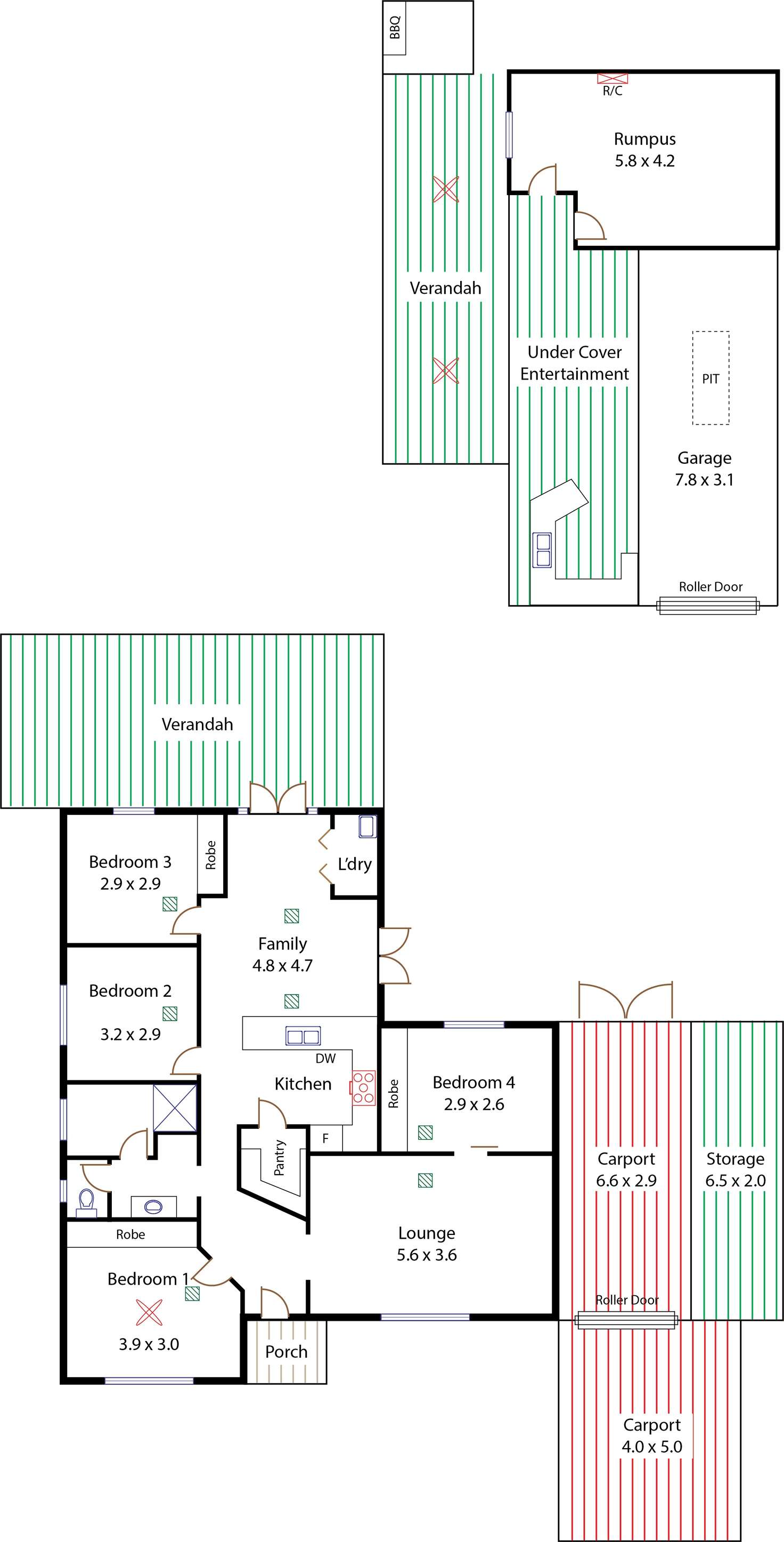 Floorplan of Homely house listing, 130 Stanford Road, Salisbury Heights SA 5109