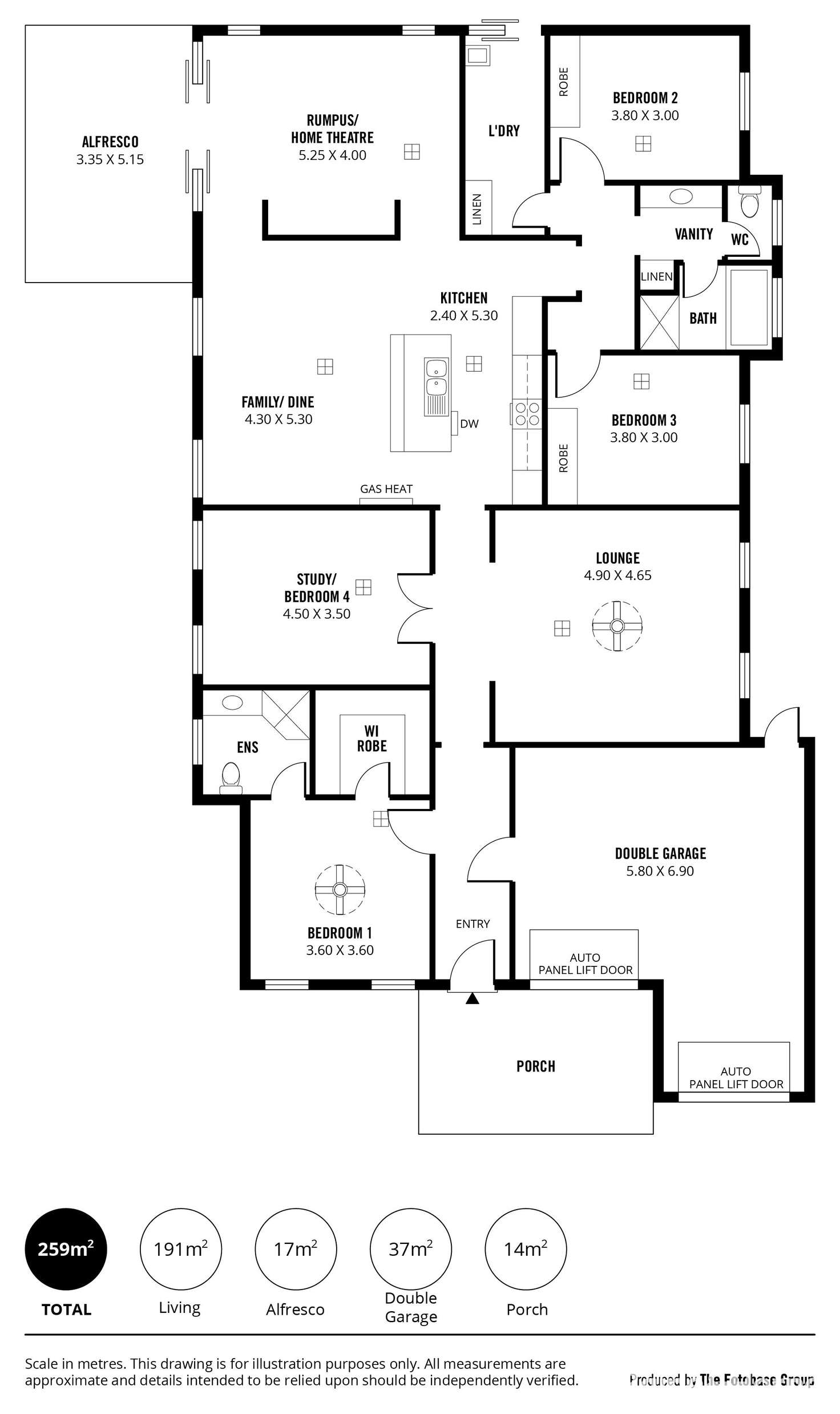 Floorplan of Homely house listing, 12 Kingston Circuit, Seaford Rise SA 5169