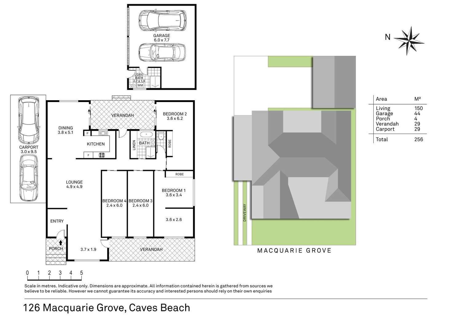 Floorplan of Homely house listing, 126 Macquarie Grove, Caves Beach NSW 2281