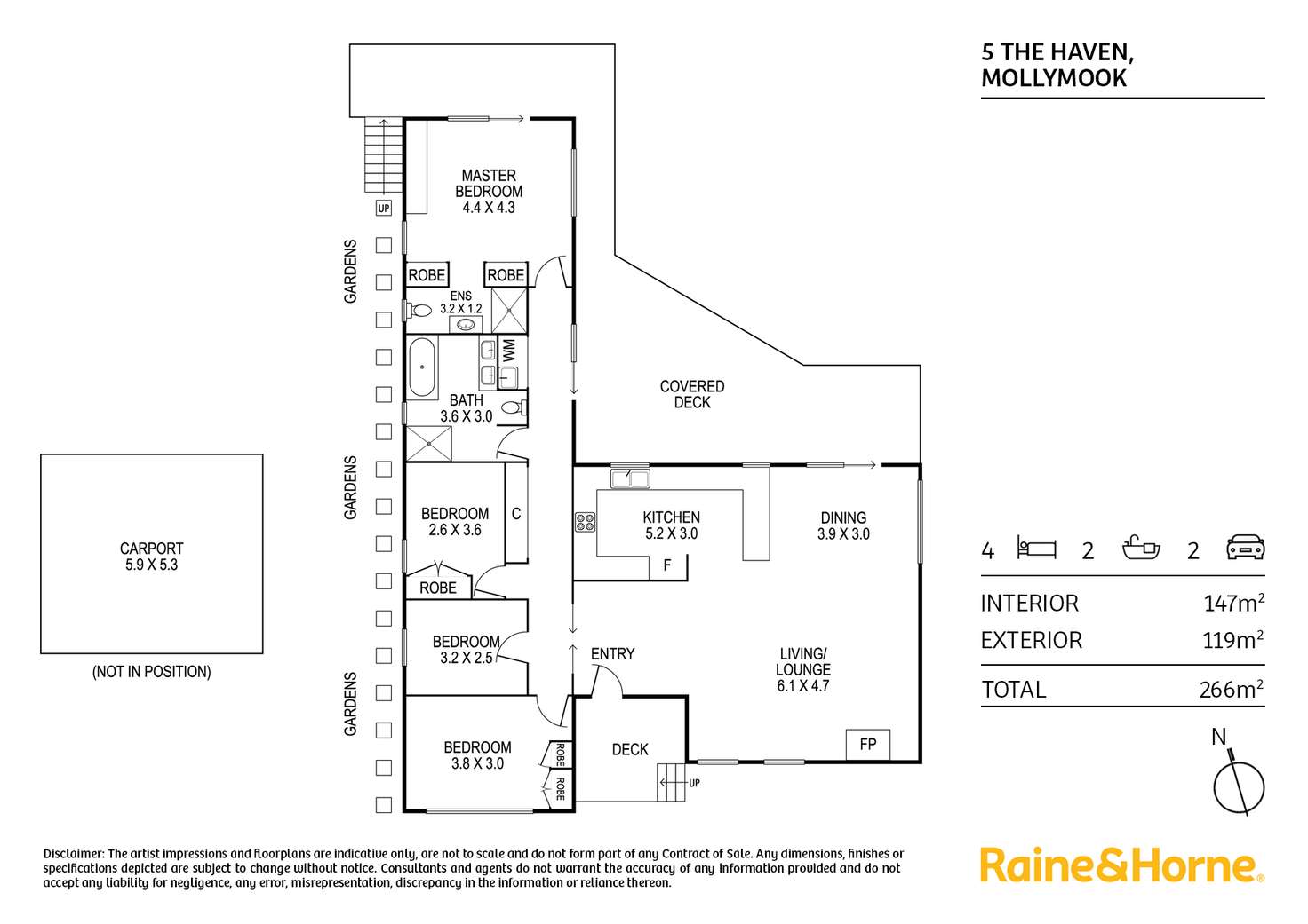 Floorplan of Homely house listing, 5 The Haven, Mollymook Beach NSW 2539